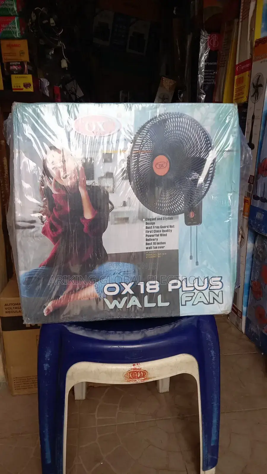 Ox Plus Wall Fan 18inch