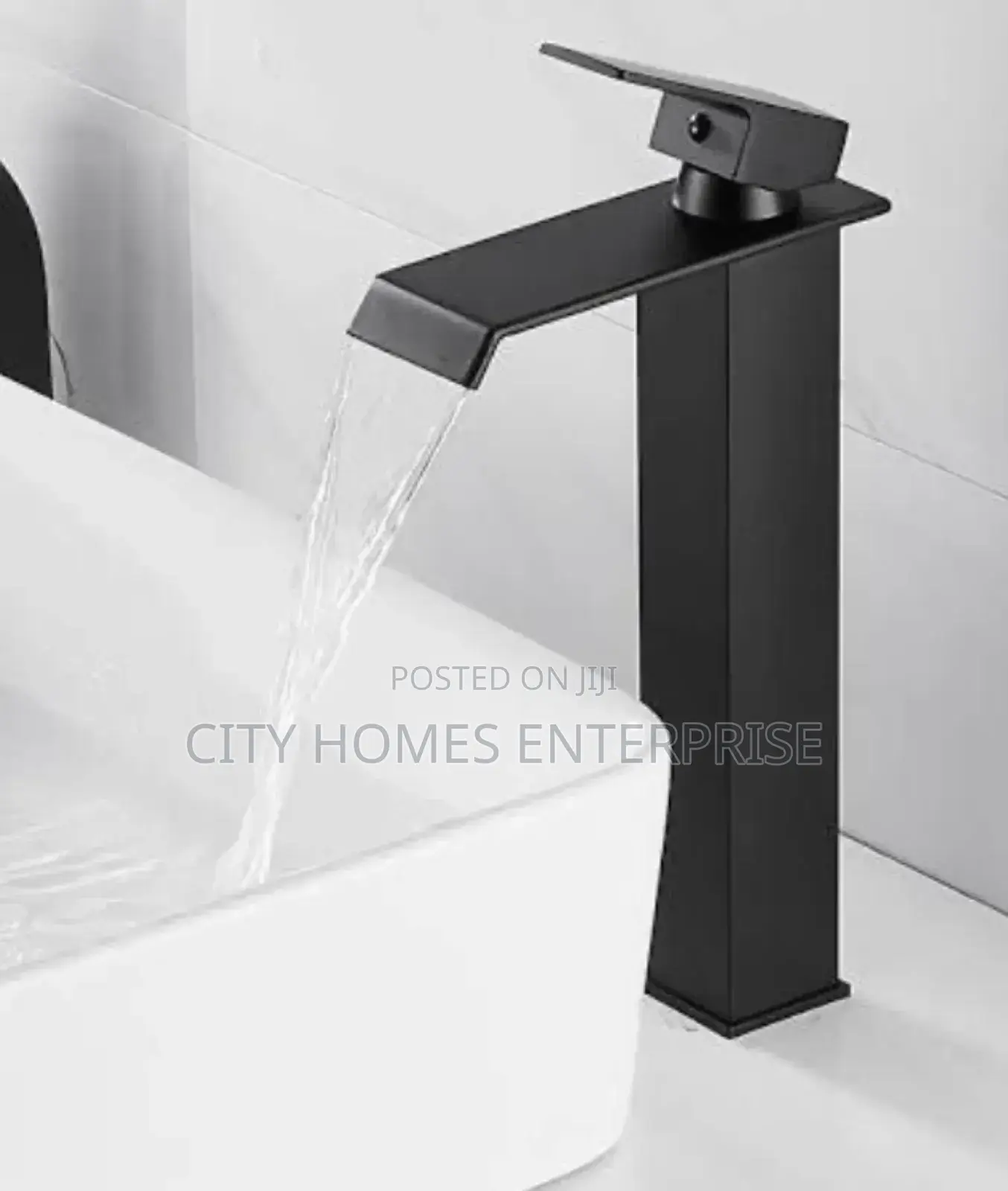 Black Steel Mixer Tap