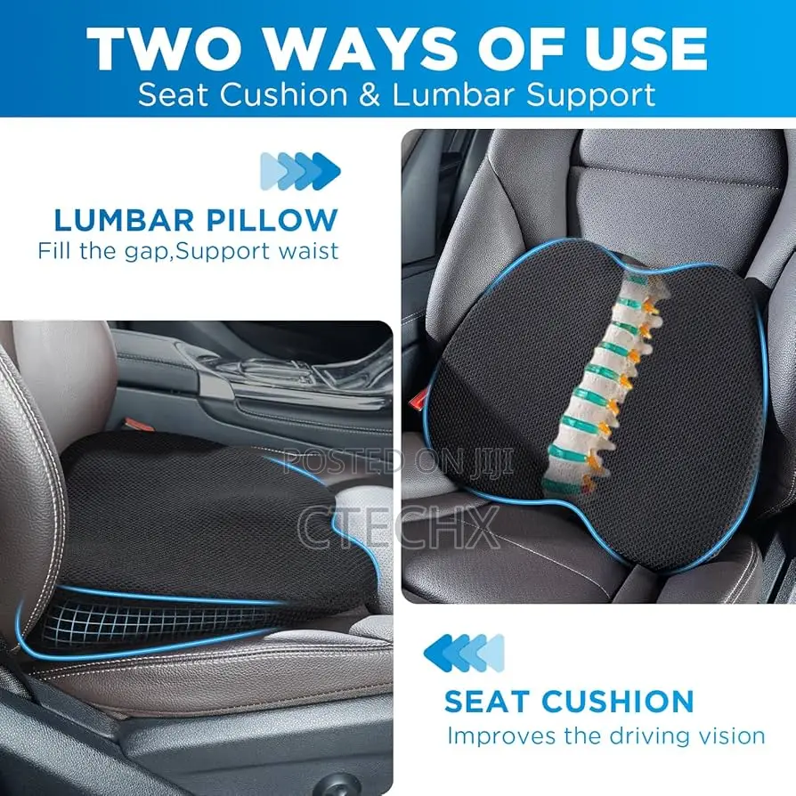 Econour Coccyx Cushion Car Memory Foam Seat , Wheelchair