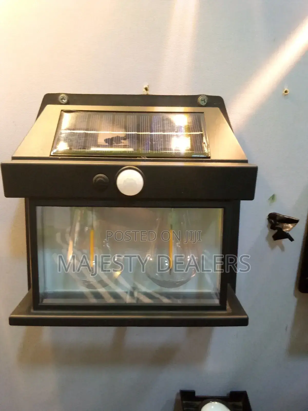 Solar Street Light or Fancy Fence Led Double Bulbs Security