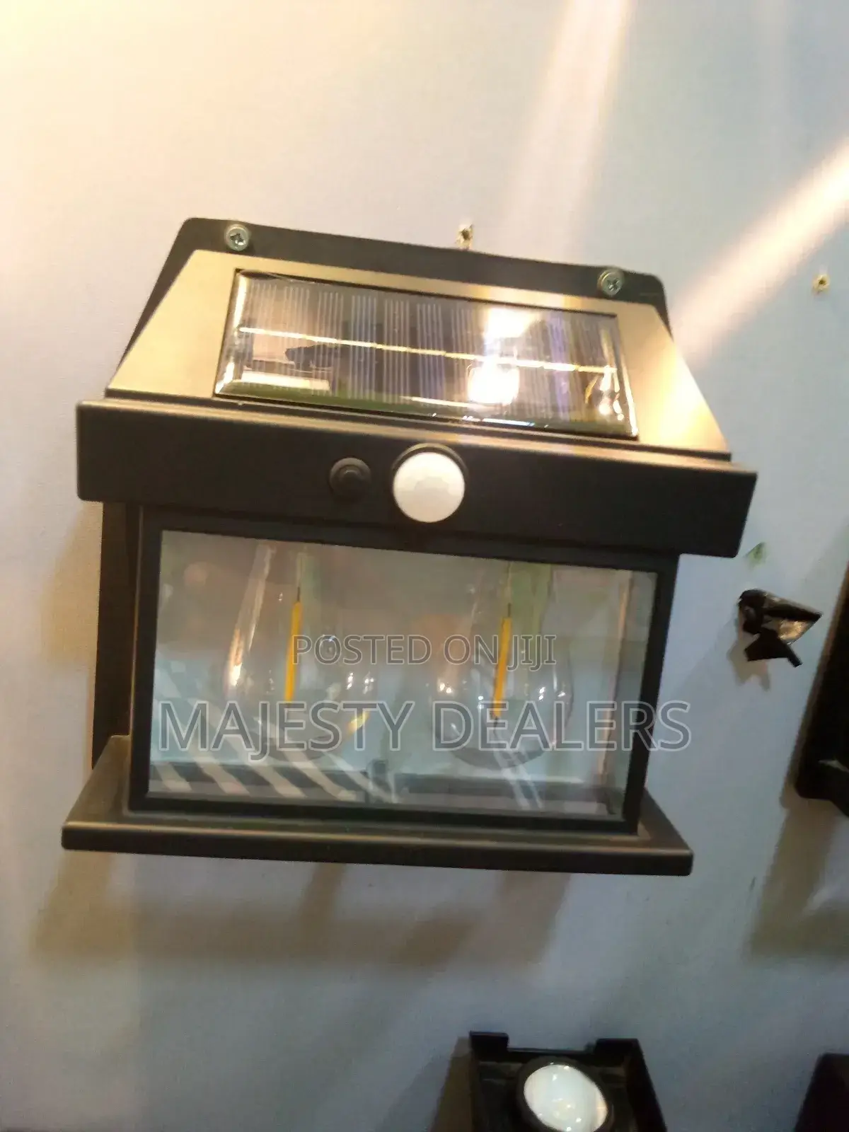 Solar Street Light or Fancy Fence Led Double Bulbs Security