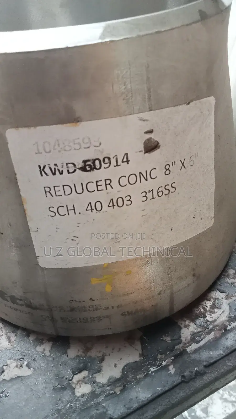 8 by 6 Stainless Reducer SCH 40(All Sizes Available)