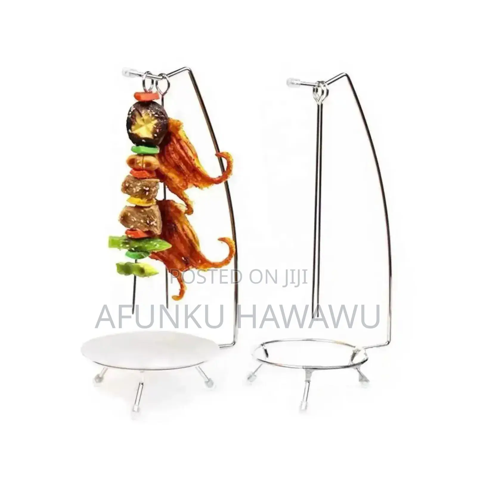 Stainless BBQ Meat Skewers Hanging Rack for Restaurants