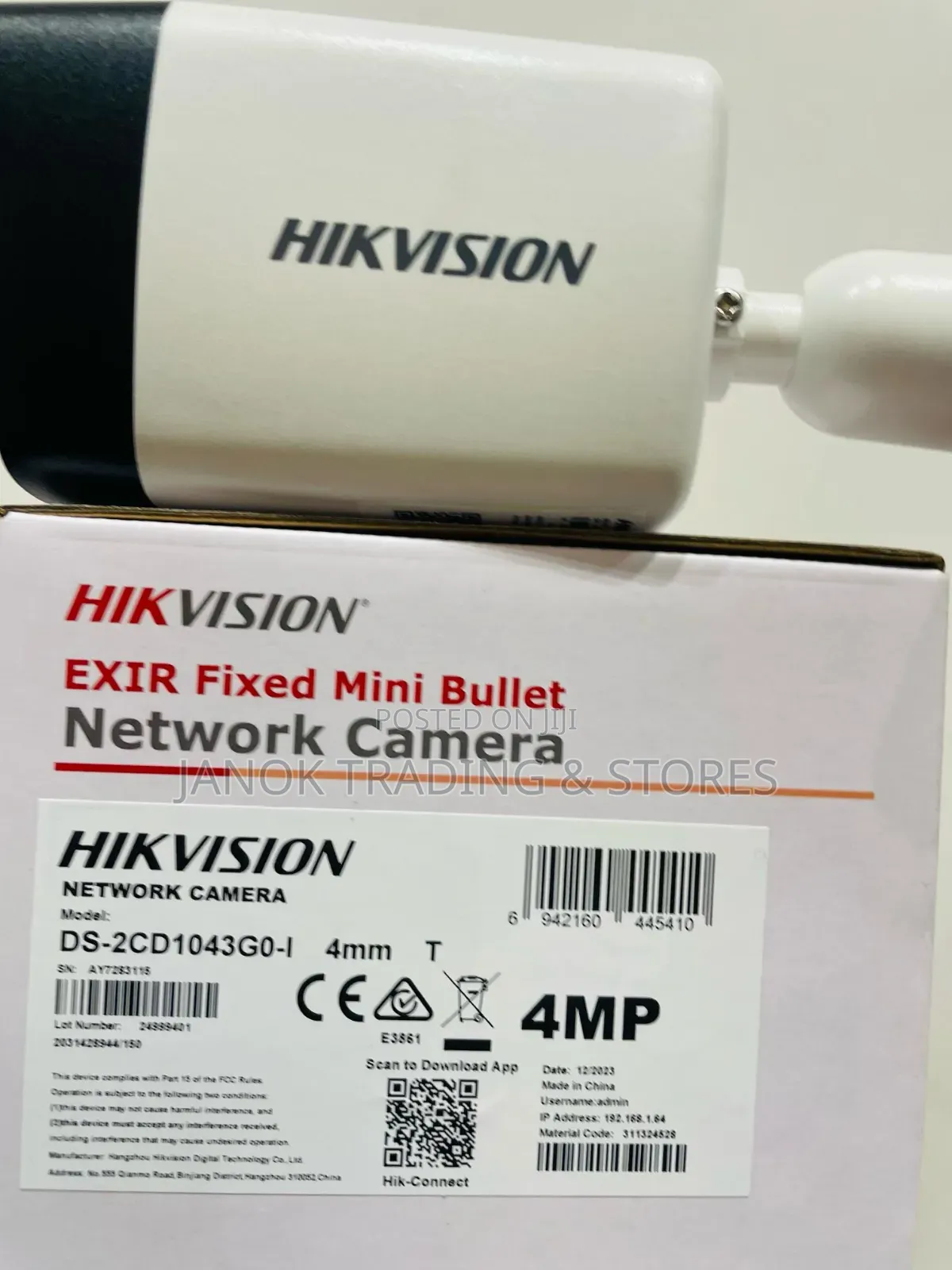 Hikvision Exir Fixed Mini Bullet Networkcamerads-2cd1043g0-i
