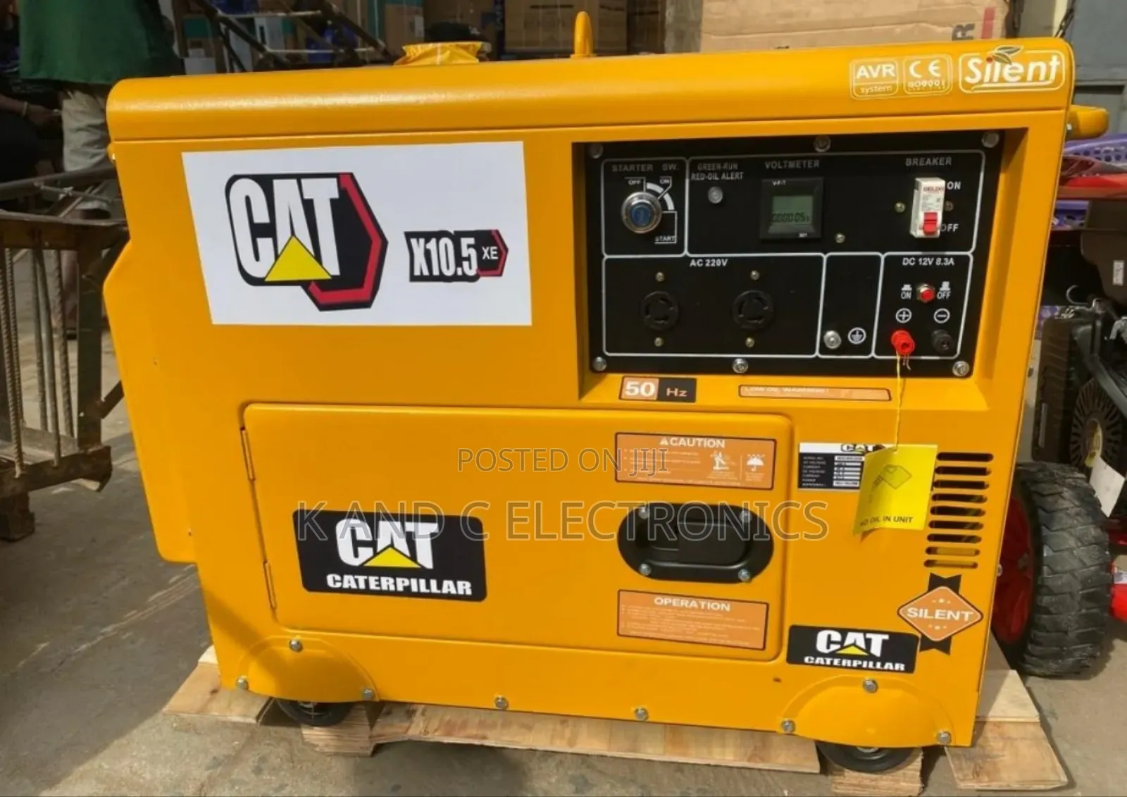 Cat 10kva Soundproof Diesel Generator 100%Copper