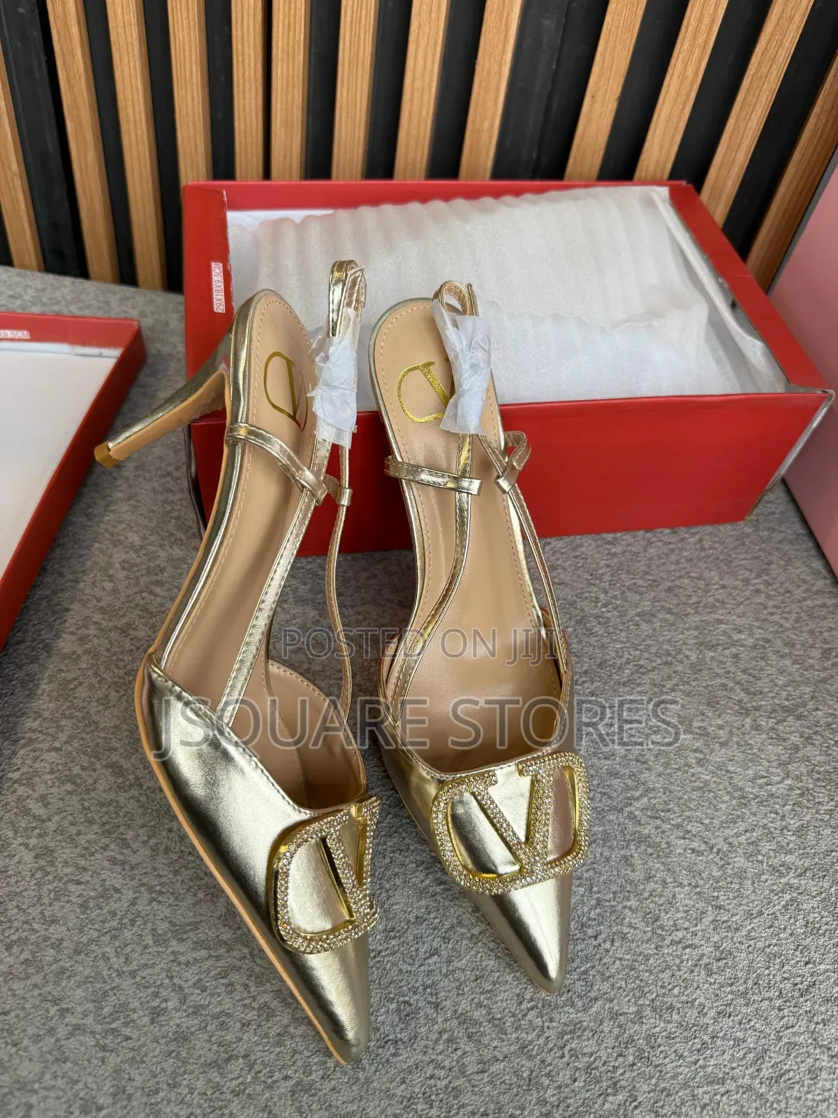 Valentino Gold Sandals for Boss Ladies