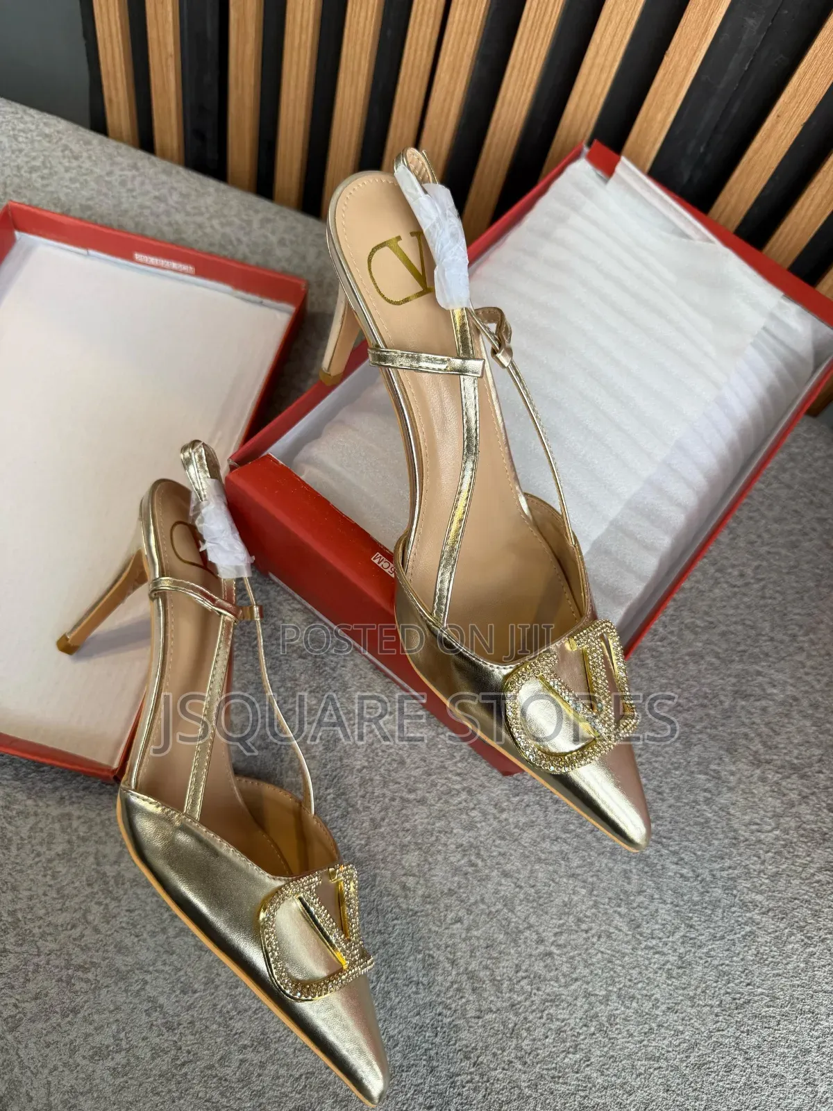 Valentino Gold Sandals for Boss Ladies