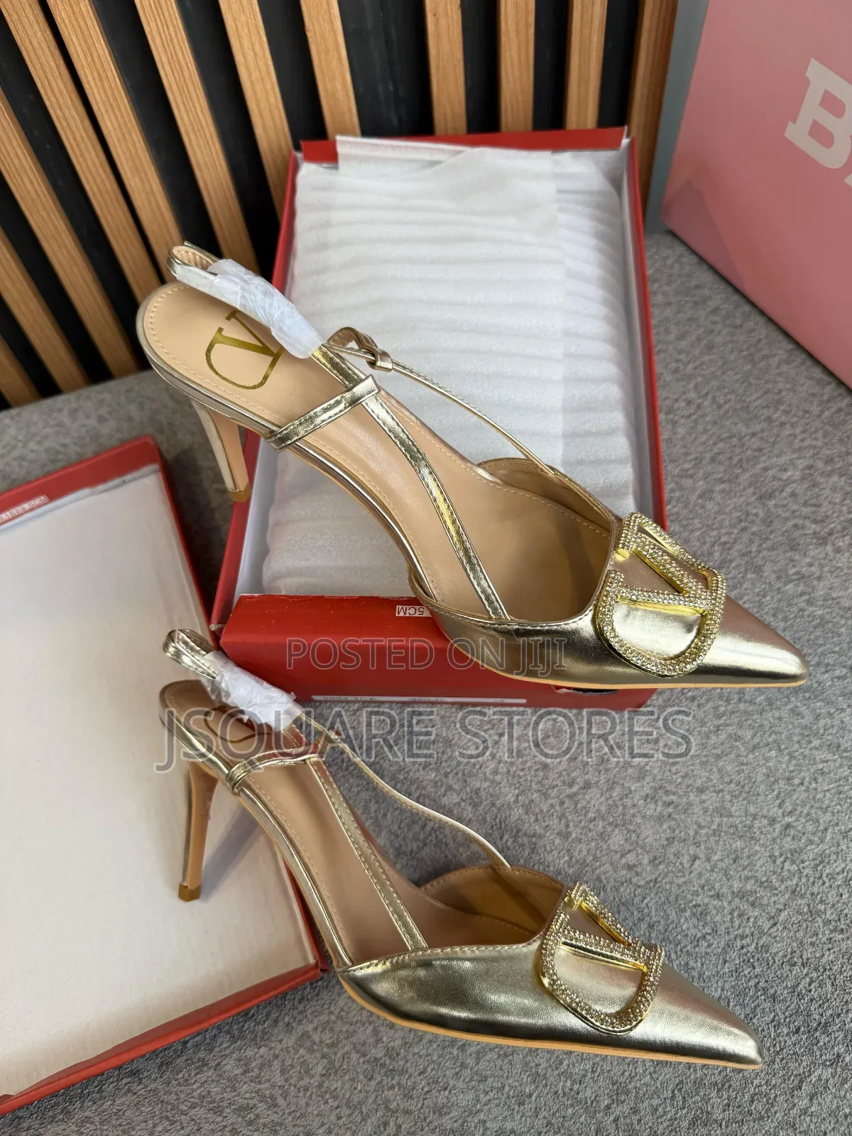 Valentino Gold Sandals for Boss Ladies