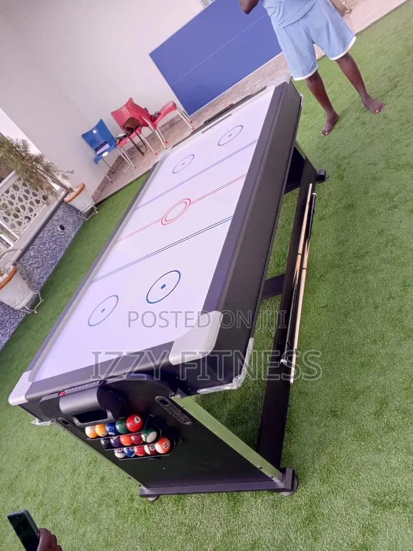 3 In 1 Snooker, Air Hockey And Table Tennis