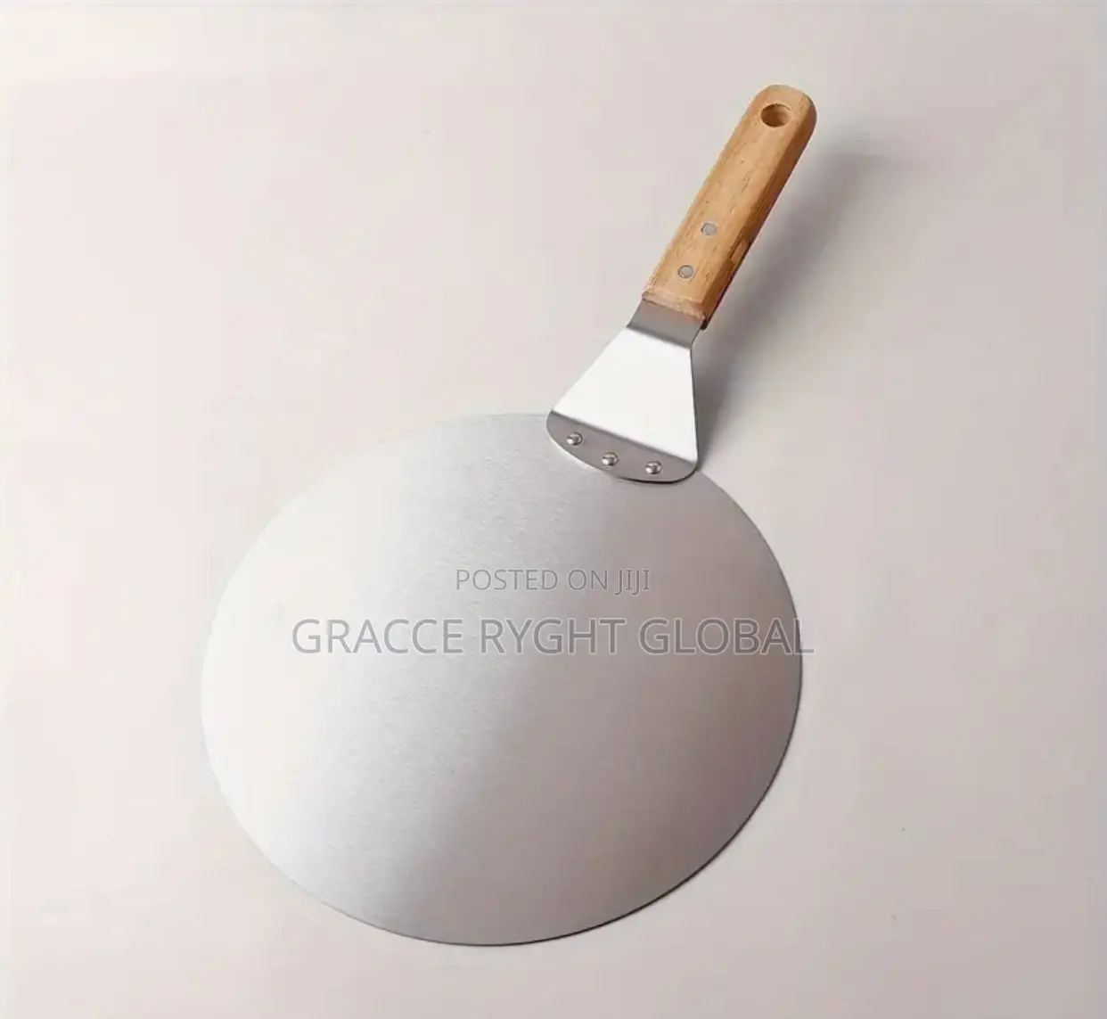 Stainless Steel Pizza Peel Shovel With Wood Handle,