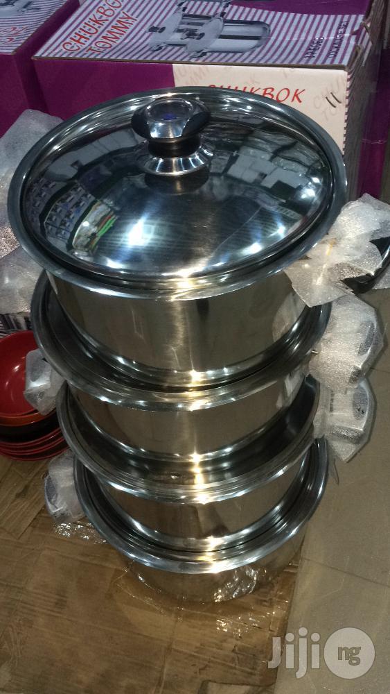 German Induction Stainless Stieel Pot by 4