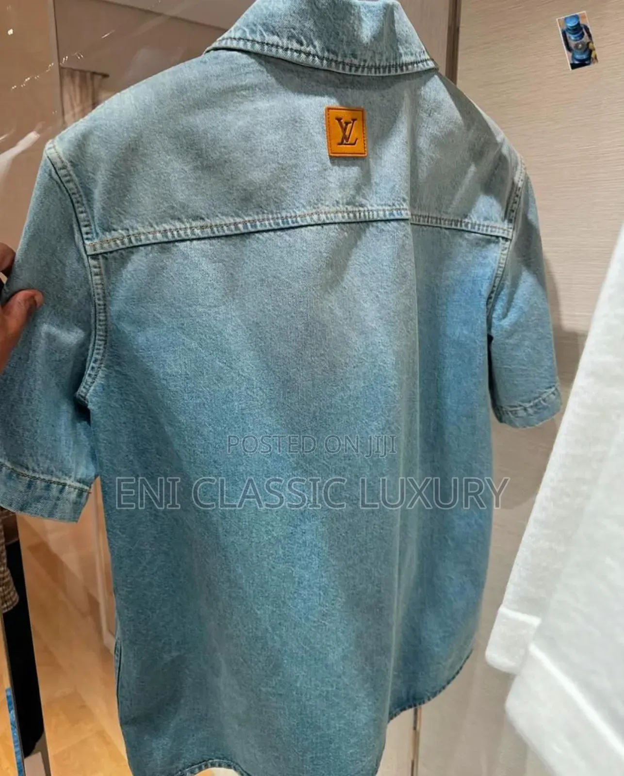 Original Luxury Designer Jeans Shirt Louis Vuitton Monogram