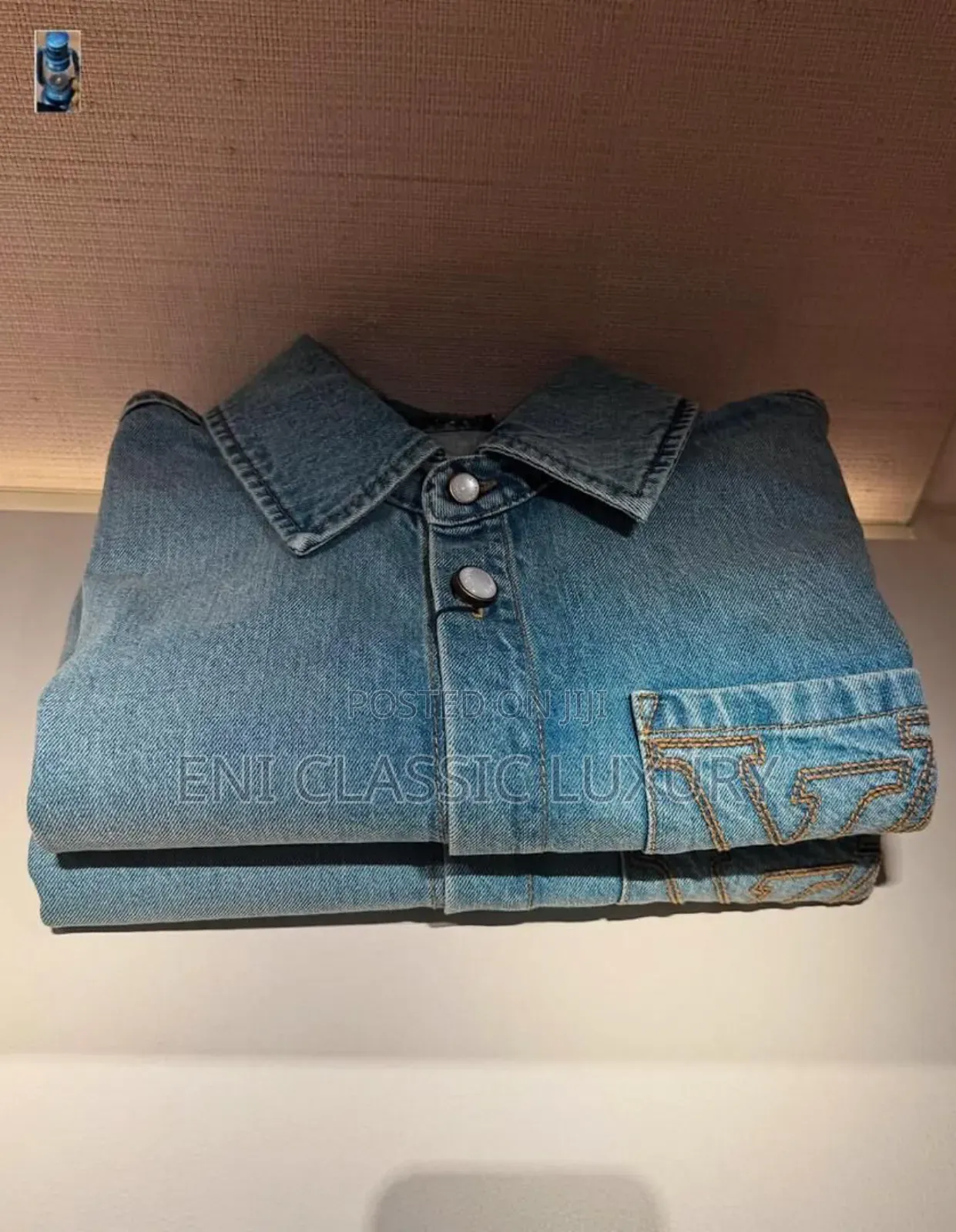 Original Luxury Designer Jeans Shirt Louis Vuitton Monogram