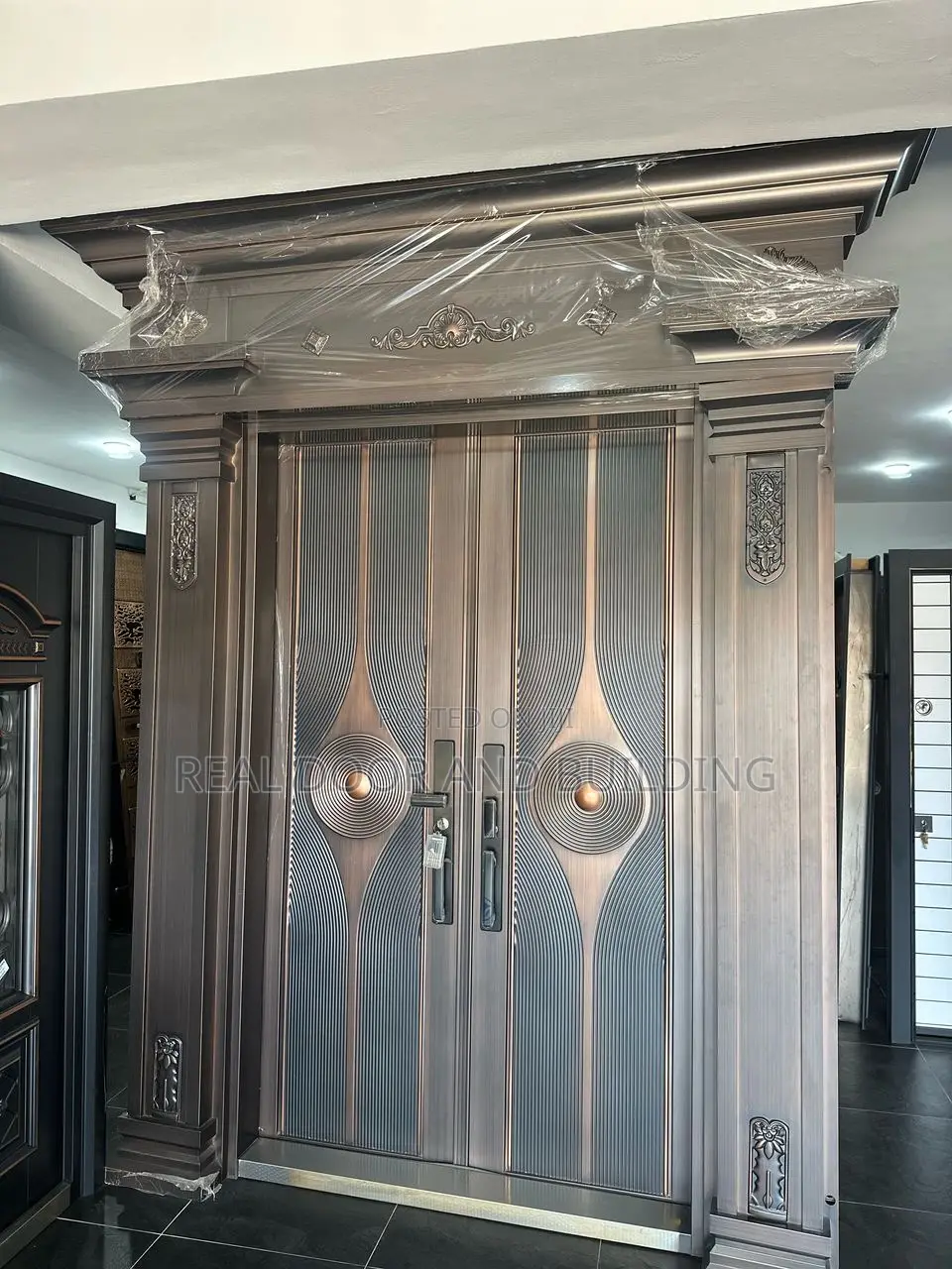 Original High Quality Double Copper Door With Ark