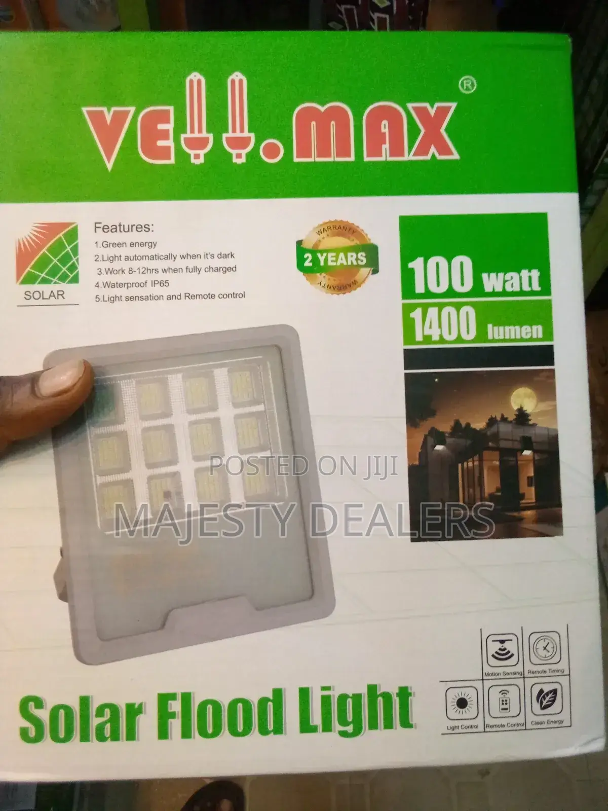 100w Solar Flood Veiimax All in One Solar Street Light