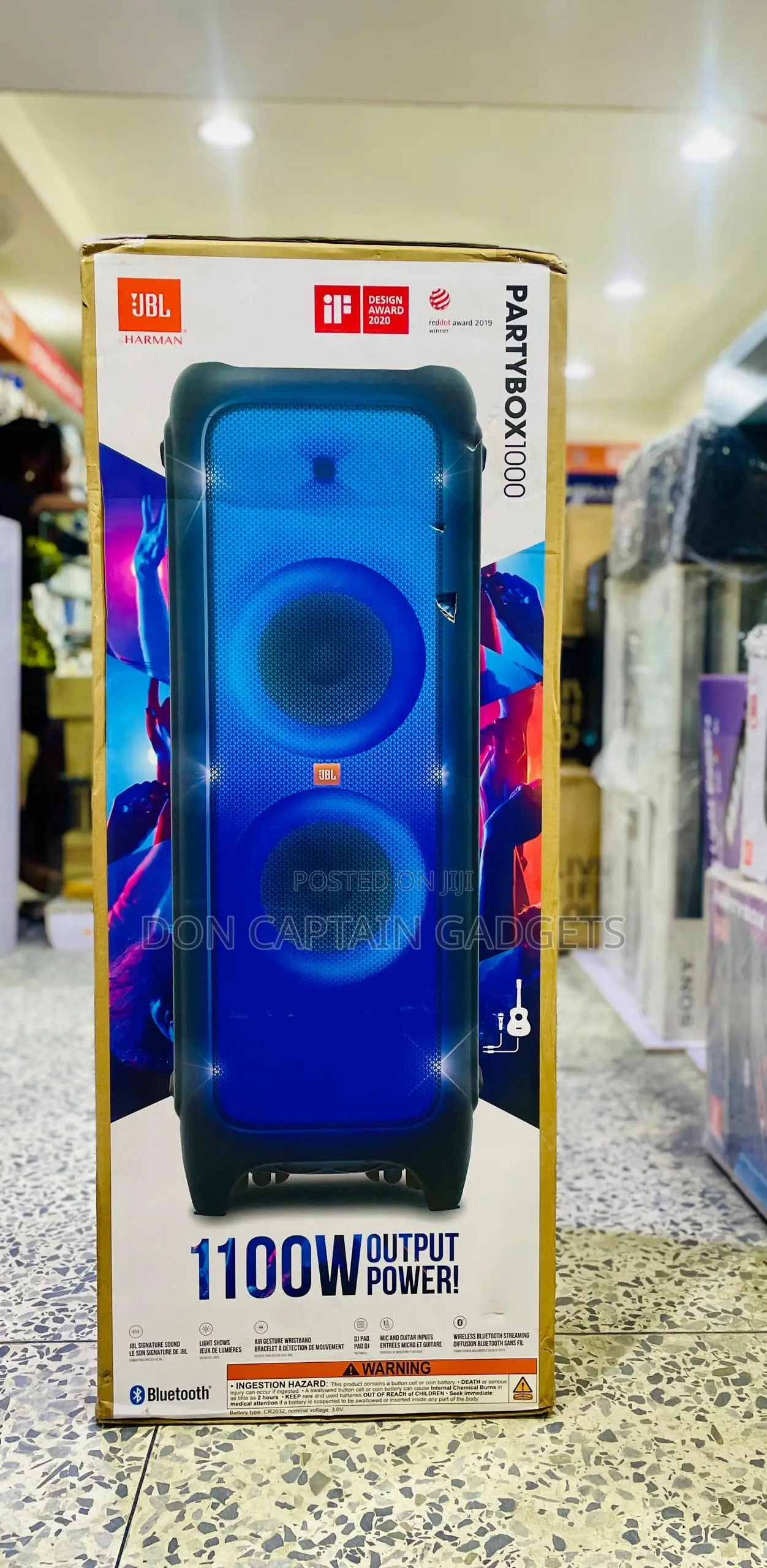 Partybox 1000 JBL 1100w Power Output
