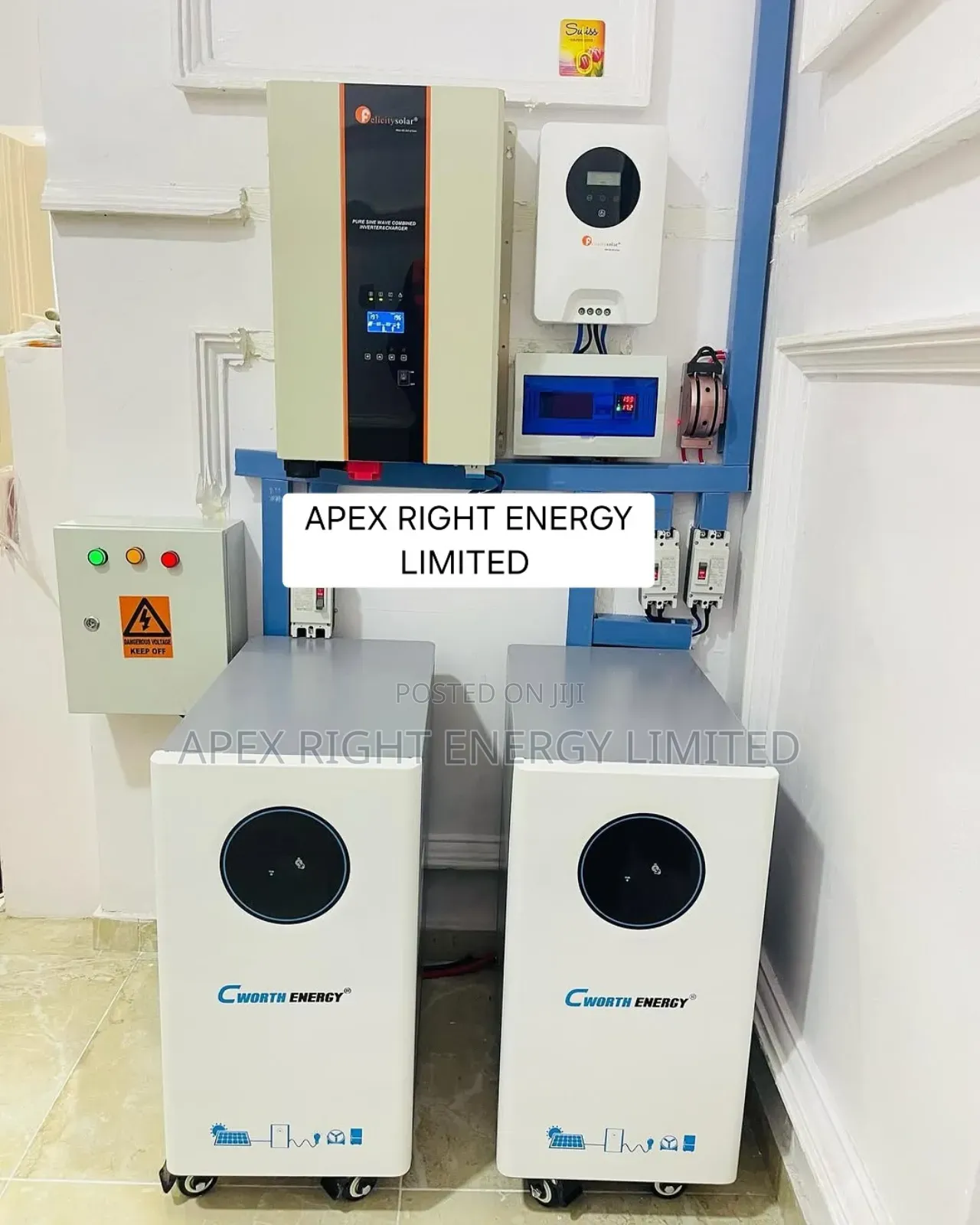 10kva Felicity System+30kwh Cworth Lithium+24pcs-680w Panels