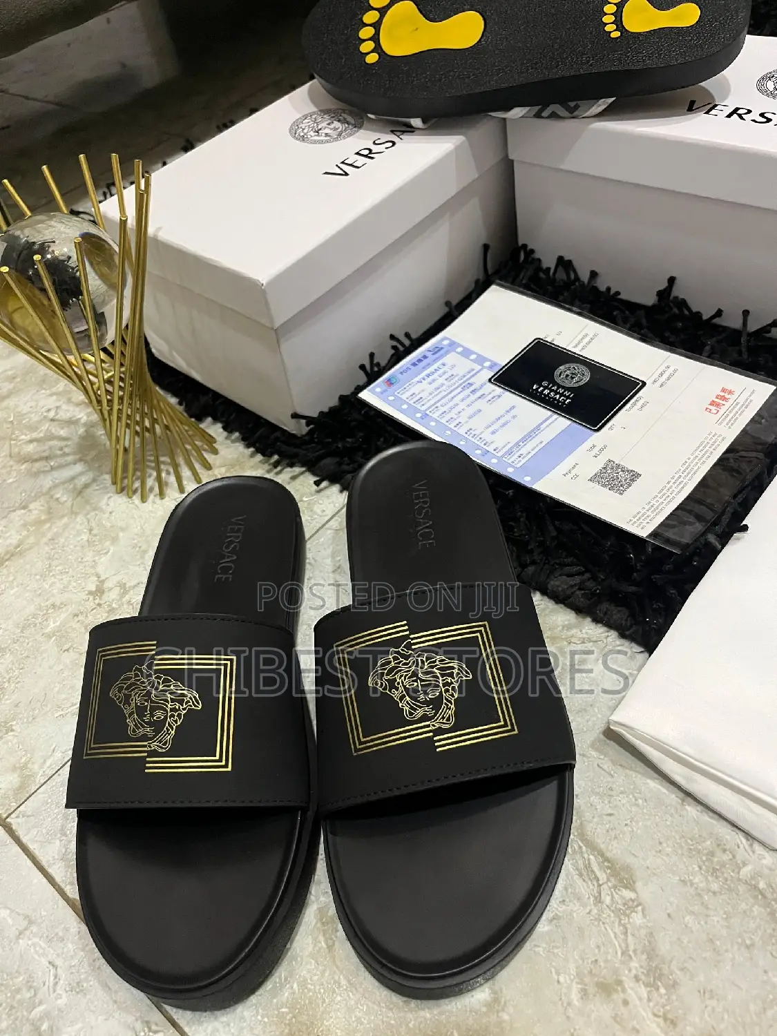 Luxury Versace Mens Slipper