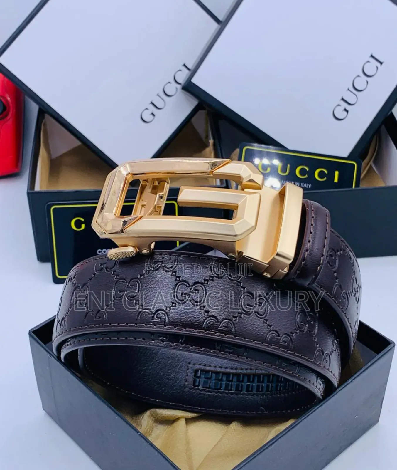 Original Luxury Designer Gucci Belts Well Branded Package