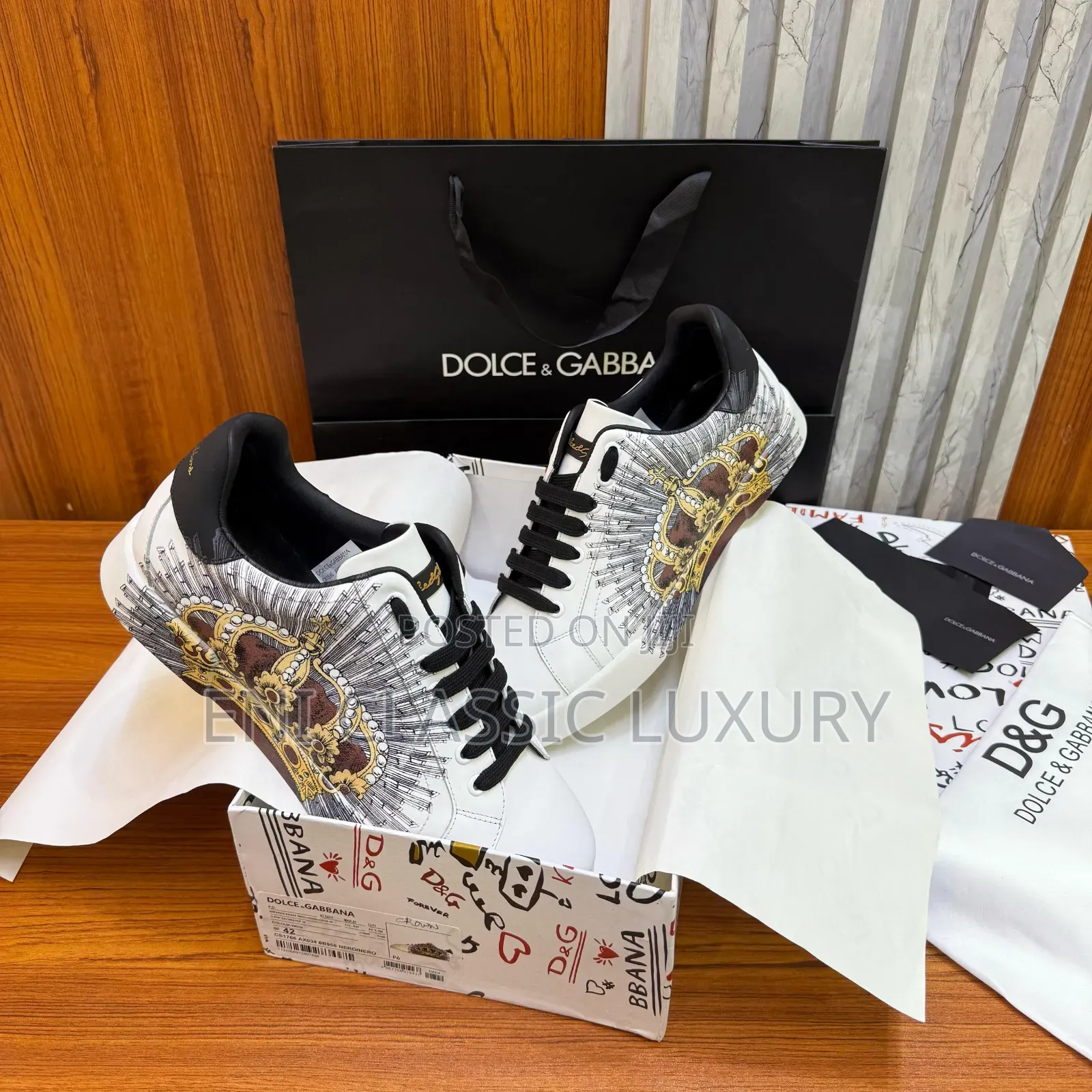 Original Luxury Designer Sneakers Dolce Gabbana Well Branded