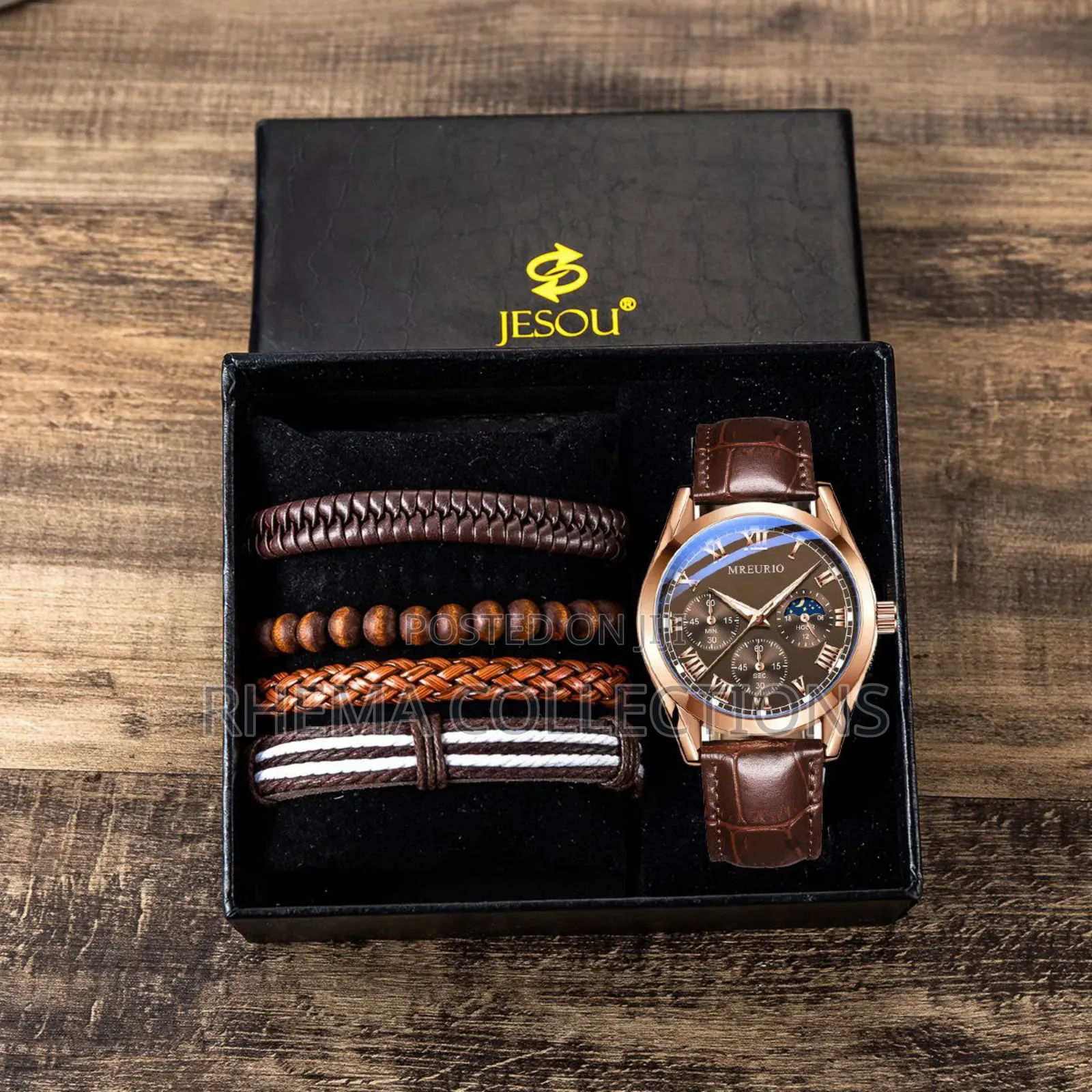 Jesous Collection- Men Watch/Bracelet Gift Sets