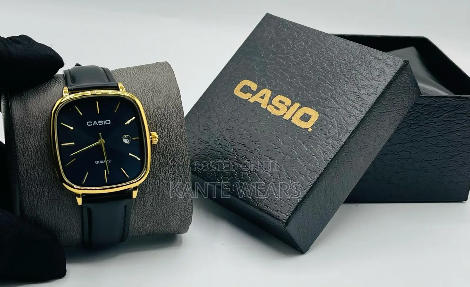 Casio Analog Leather Wristwatch With That Exact Box