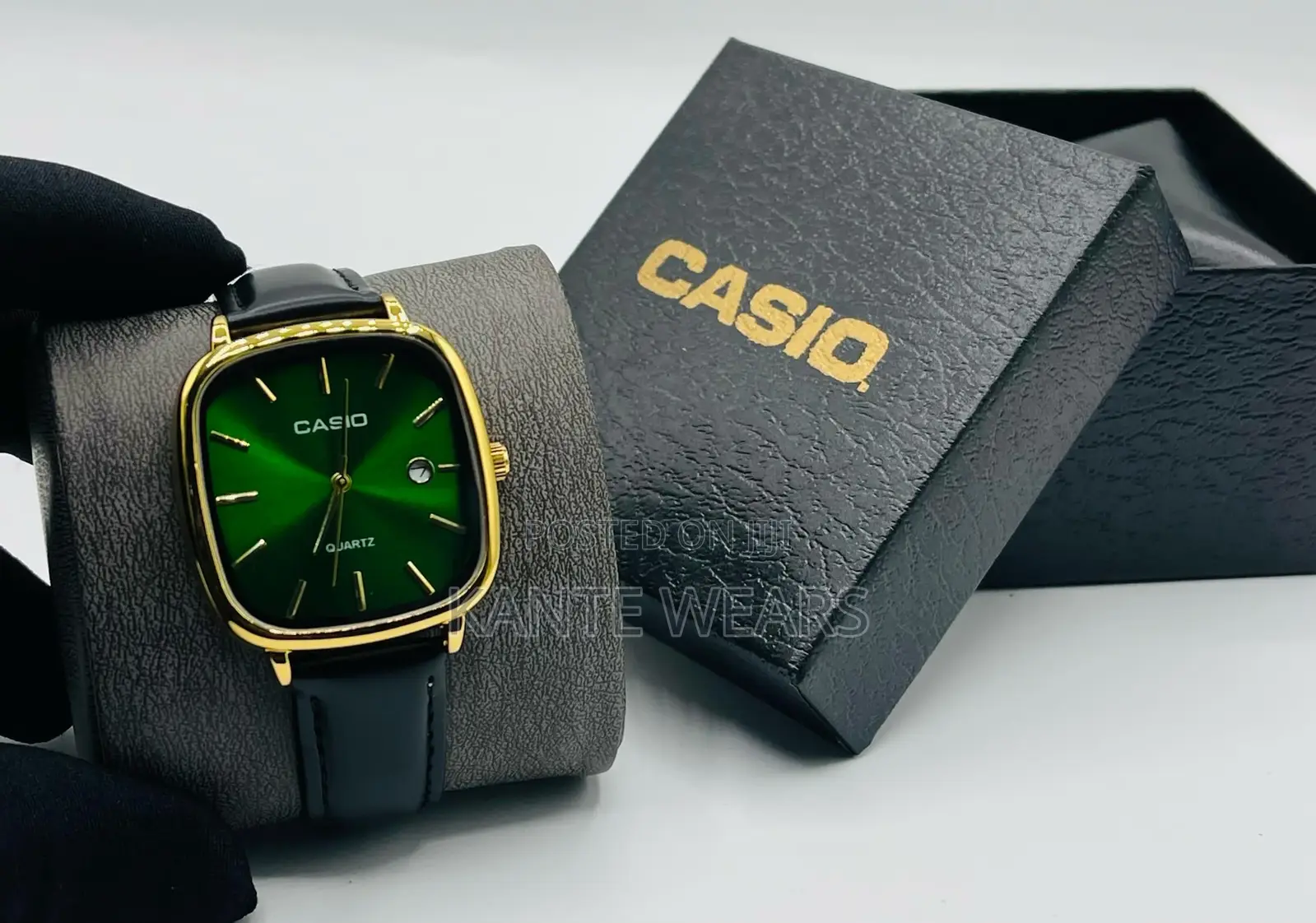 Casio Analog Leather Wristwatch With That Exact Box