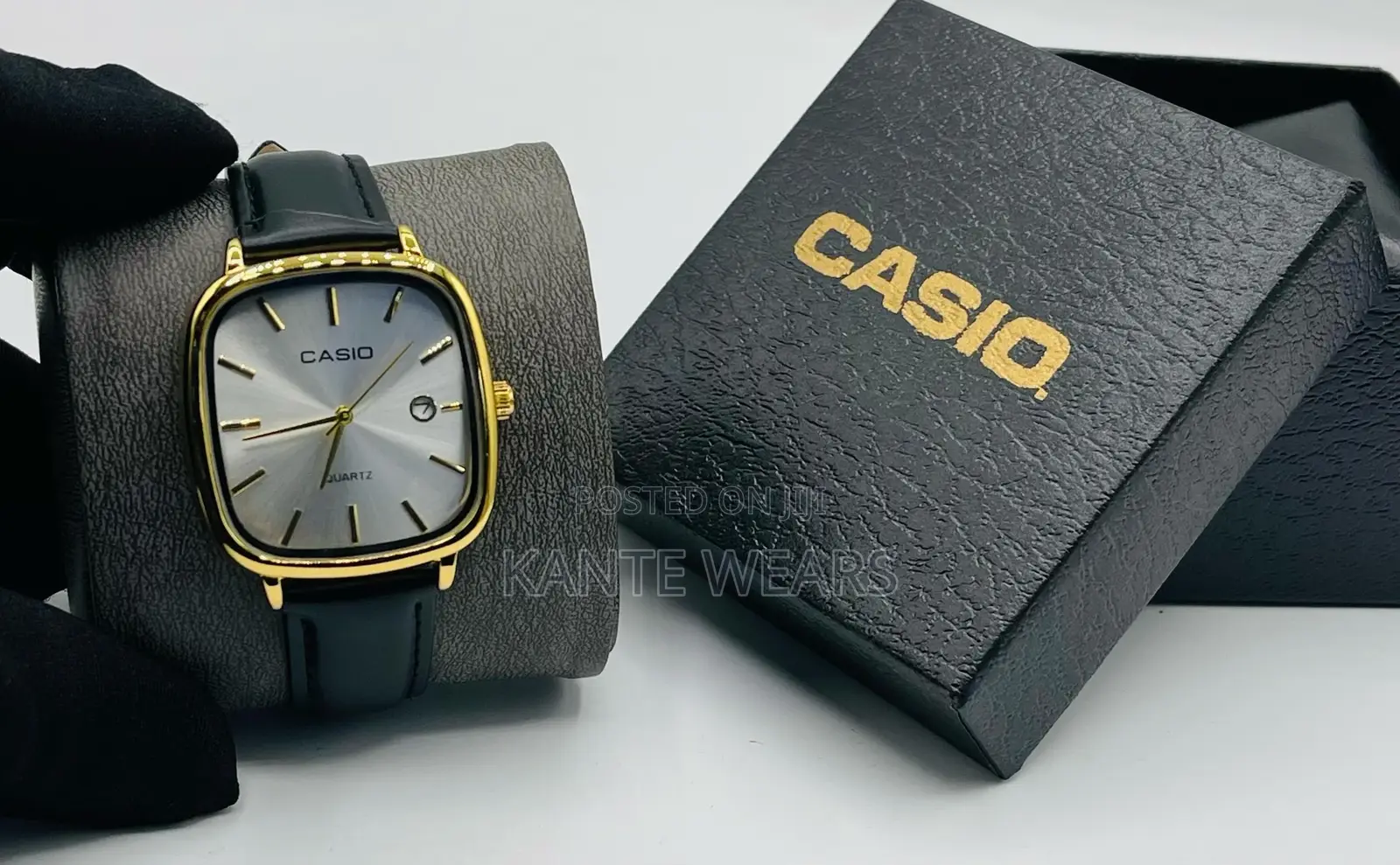 Casio Analog Leather Wristwatch With That Exact Box