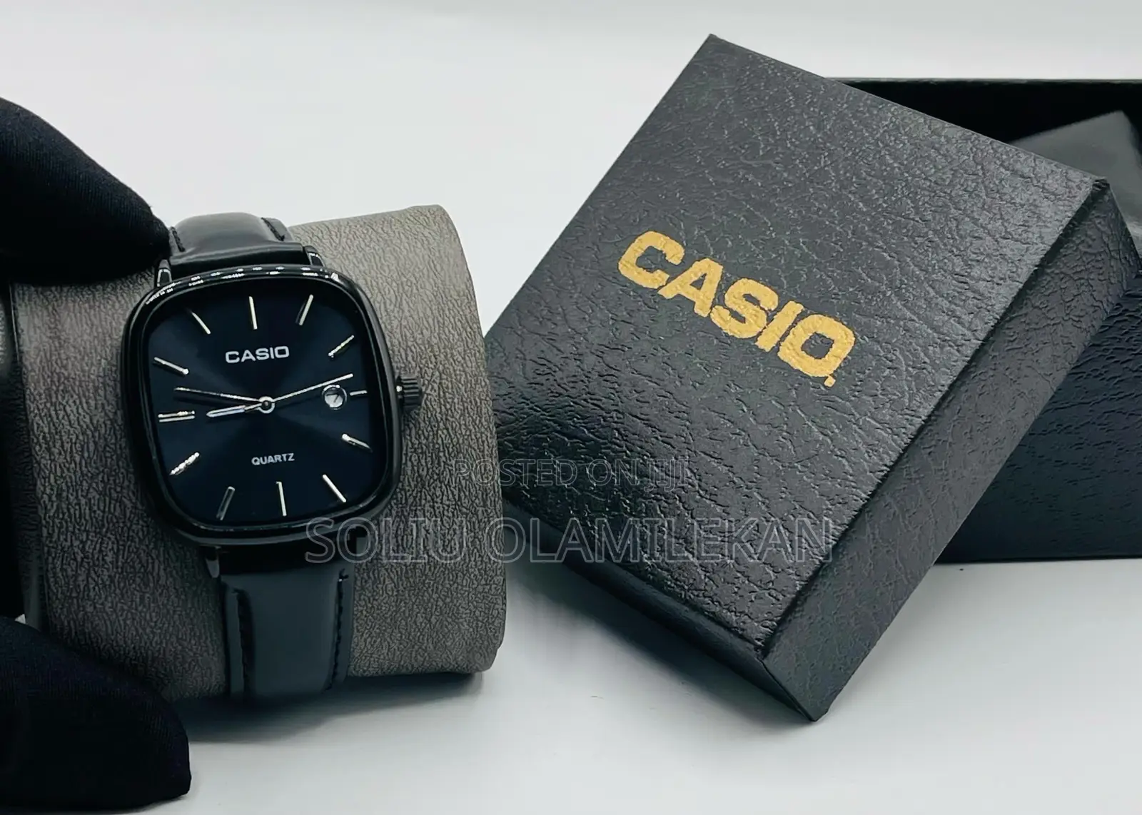 Casio Analog Leather Wristwatch With That Exact Box