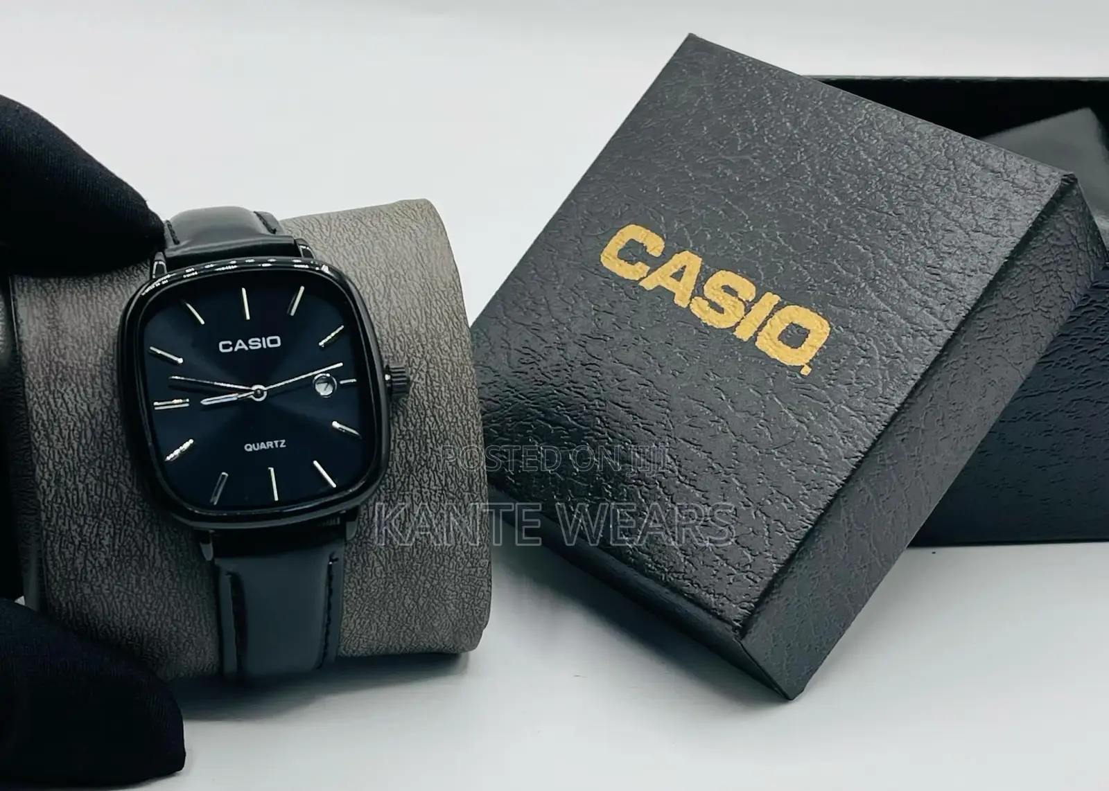 Casio Analog Leather Wristwatch With That Exact Box