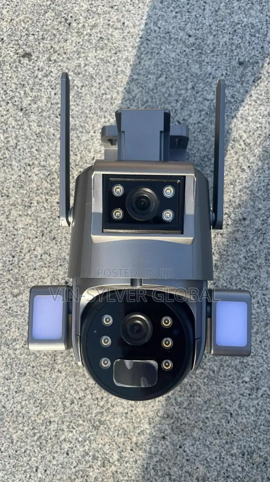High Quality Solar Powered CCTV Camera Dual Lens
