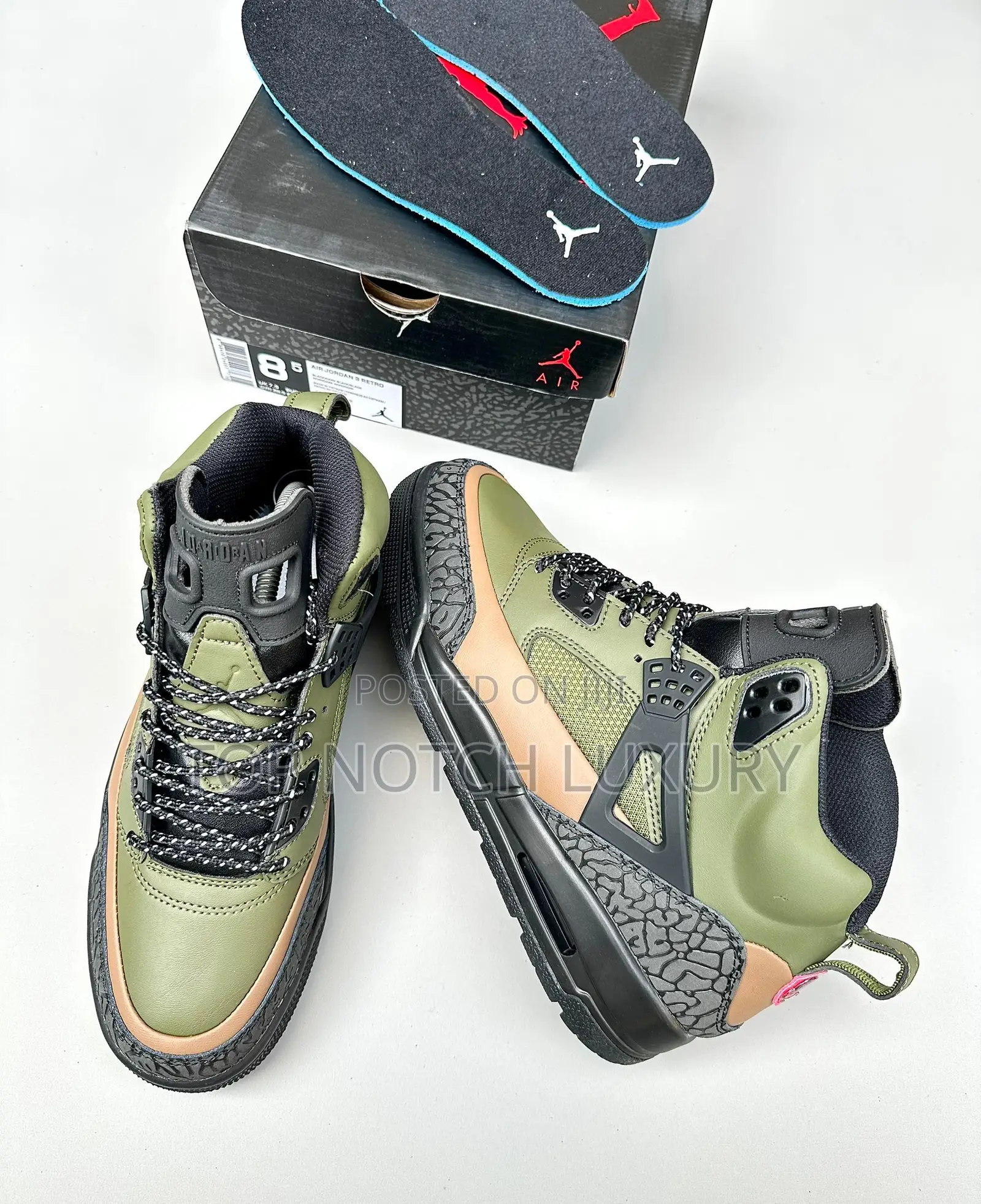 Original Air Jordan Spizike Winterized Olive Green’* Unisex