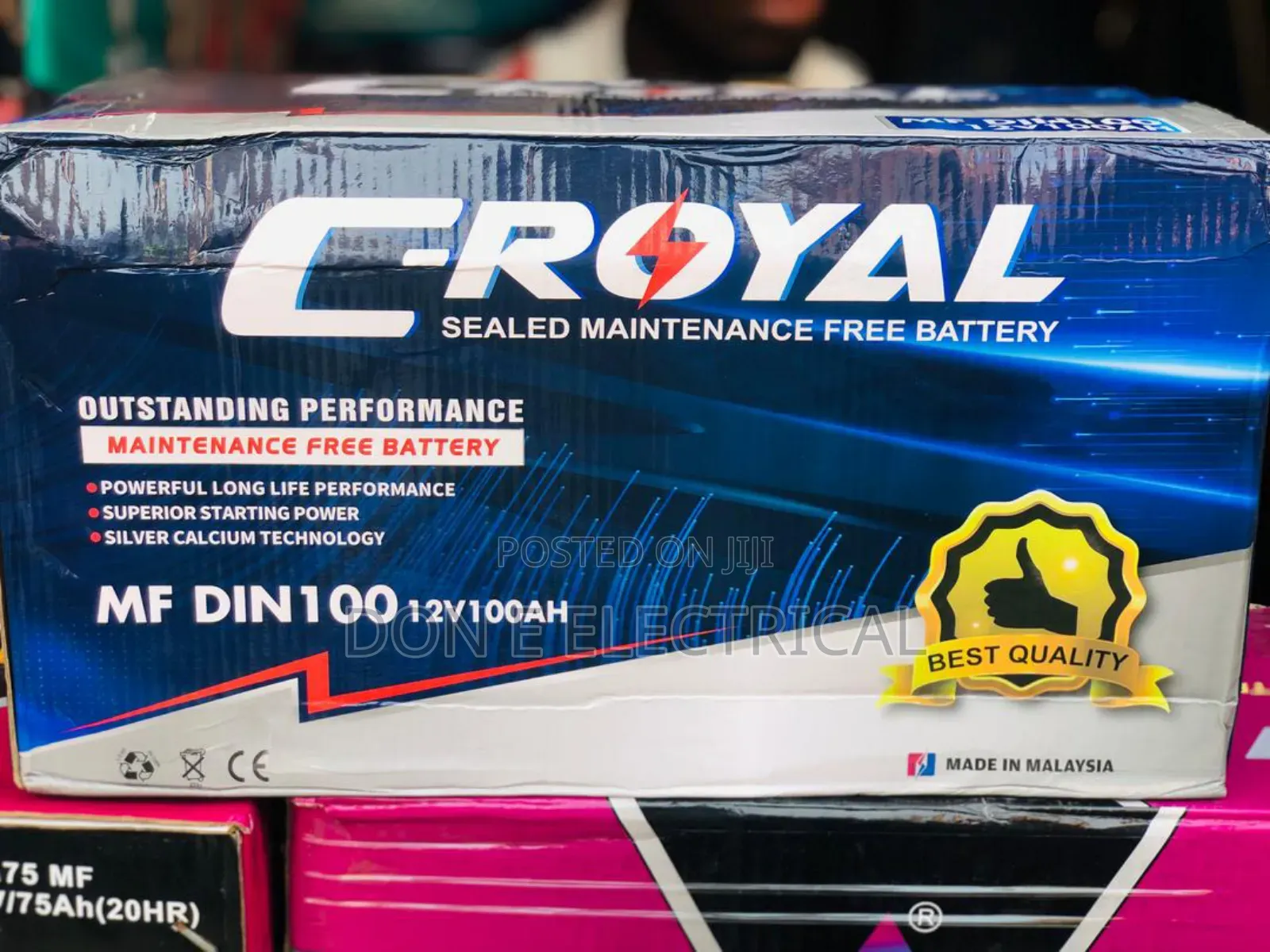 100ah 12v C-Royal Car Battery Best Quality