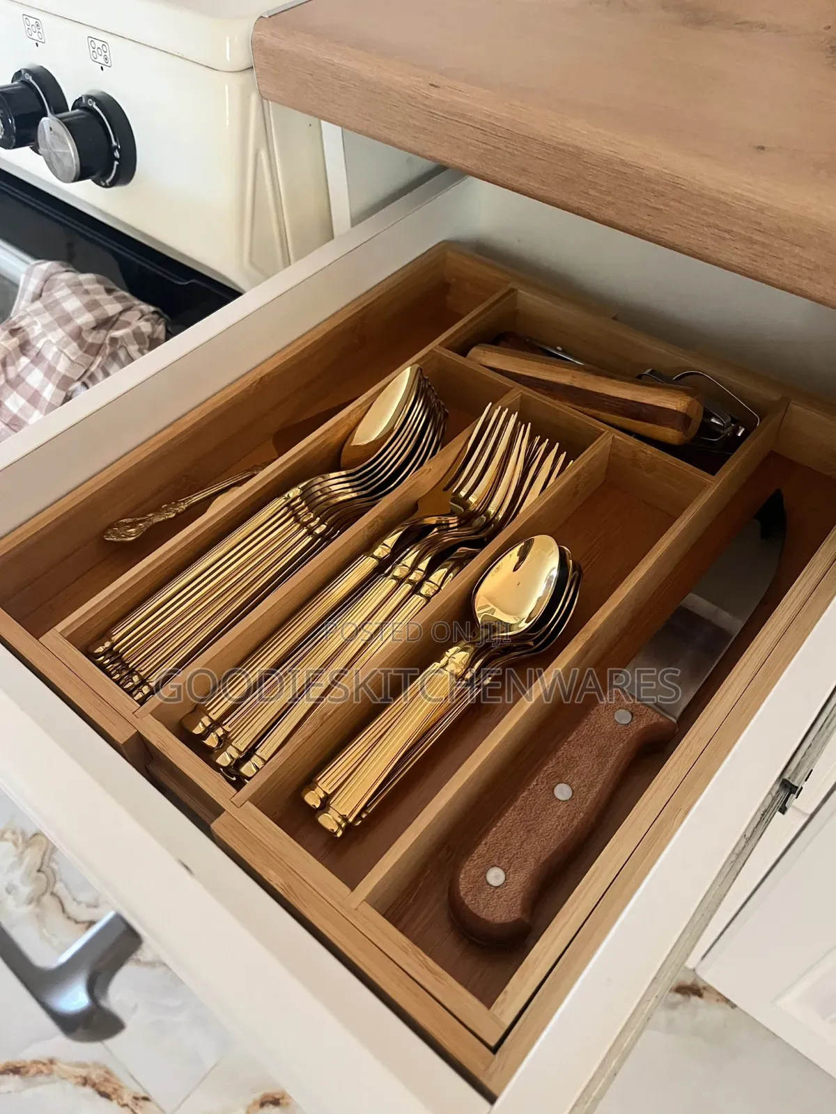 Wooden Cutlery Tray