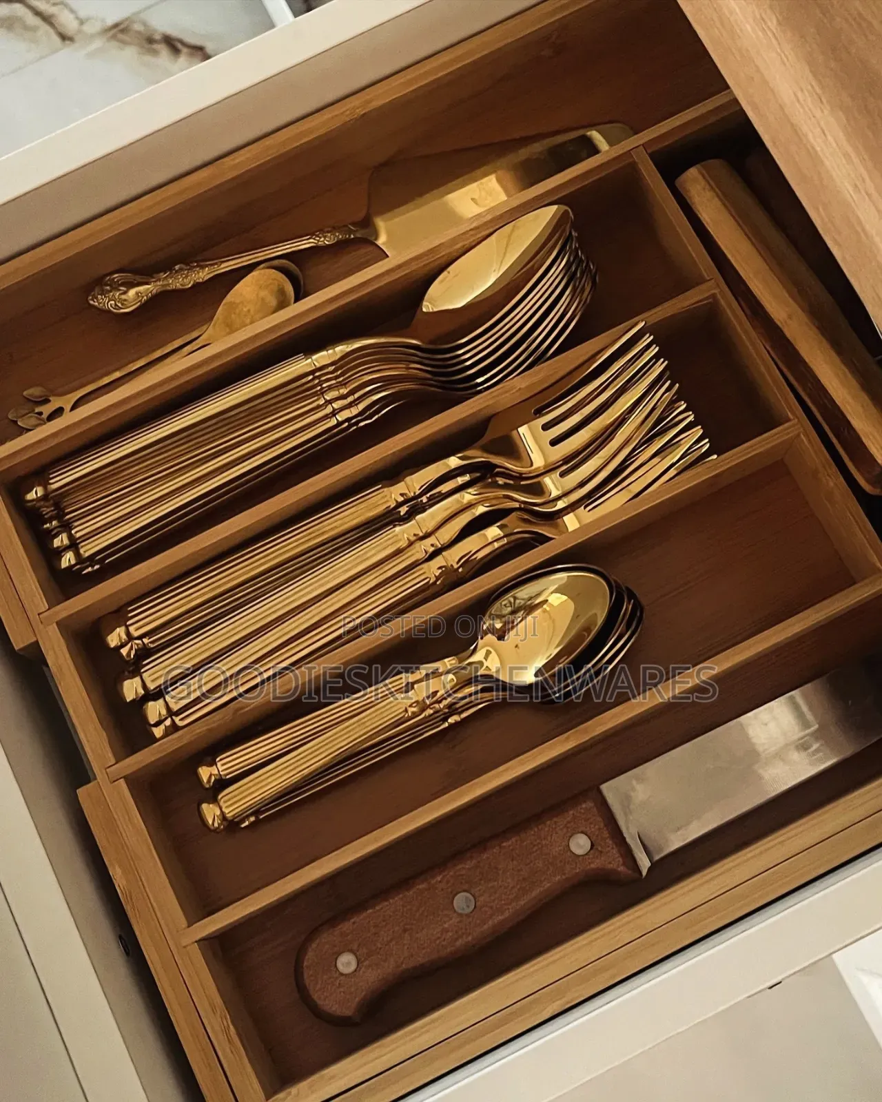 Wooden Cutlery Tray