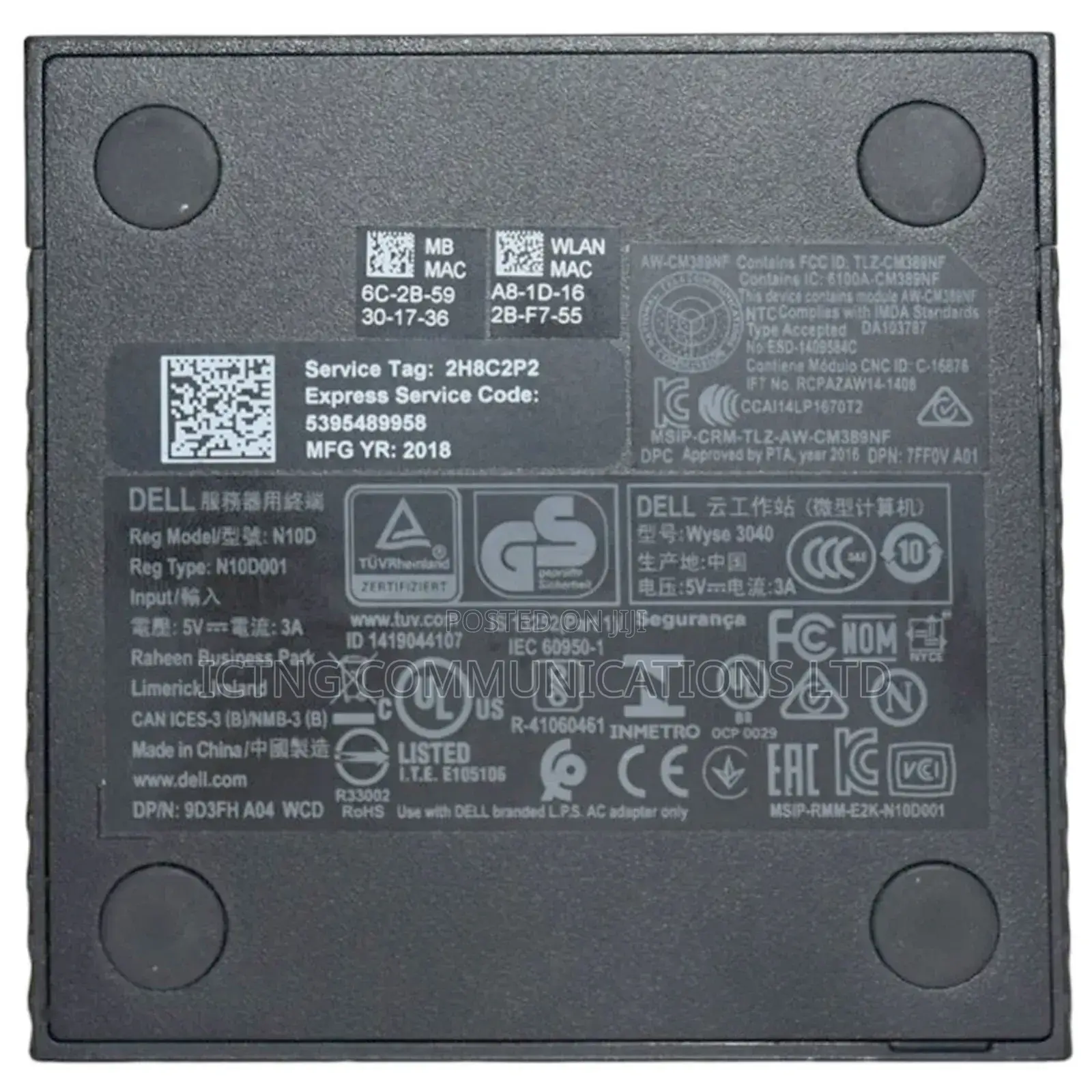 Desktop Computer Dell Wyse 3040 2GB SSD 16 GB