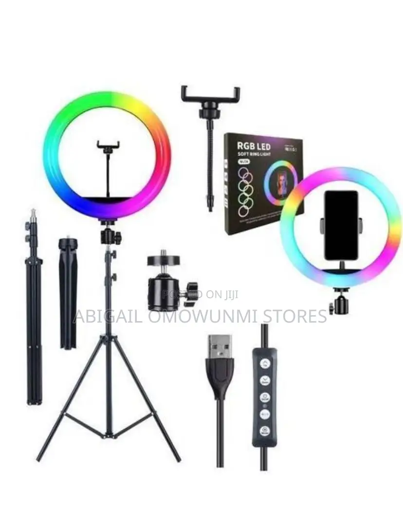 10” Rgb Ringlight With Tripod Stand