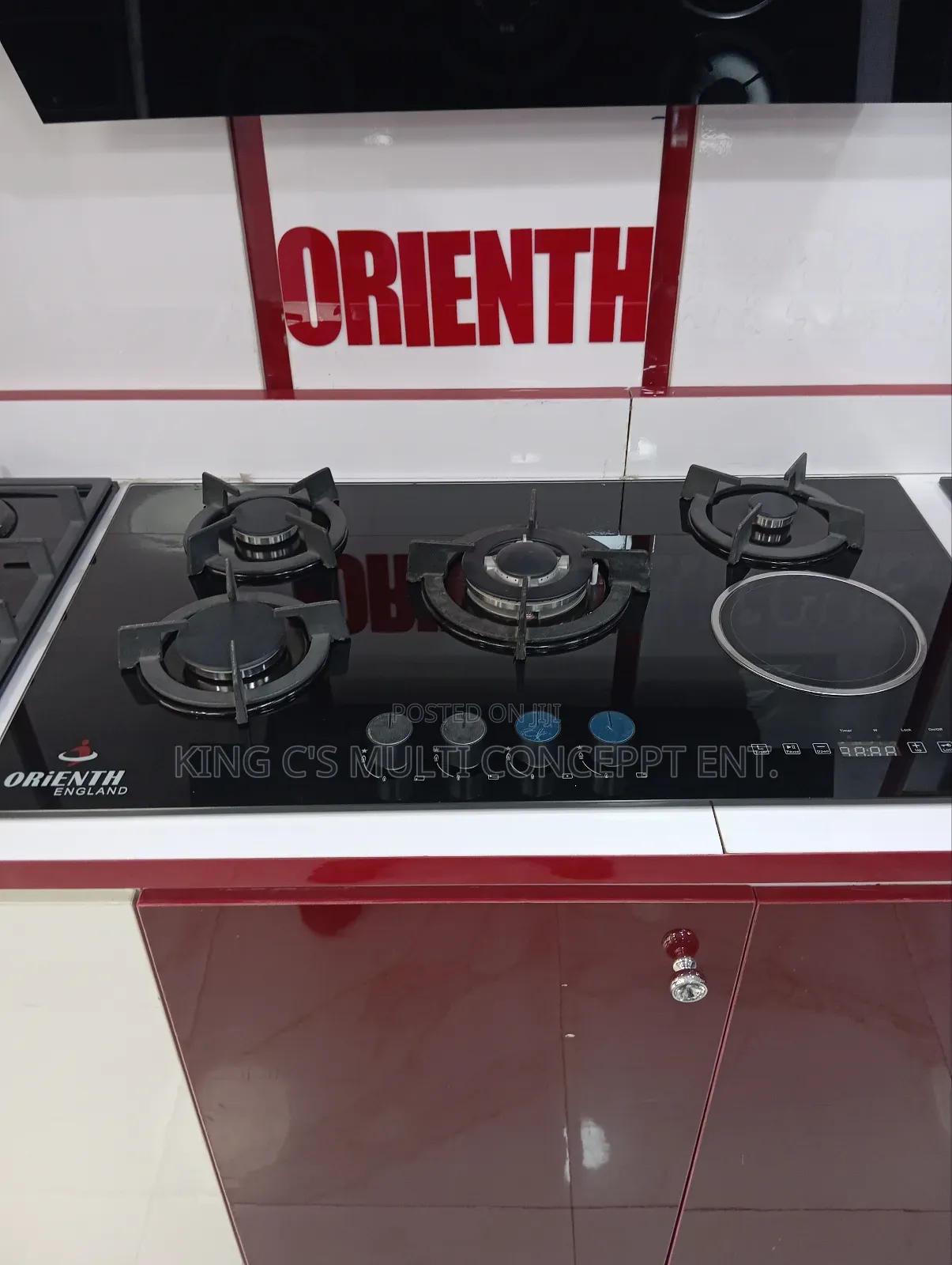 90cm 4 Burner and 1 Electric Burner Cooking Table Gas