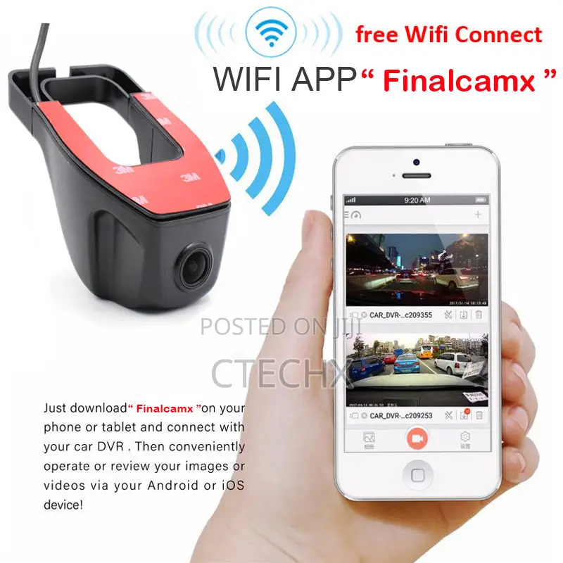 Wifi Car DVR Dash Camera Video Driving Recorder With 32gb