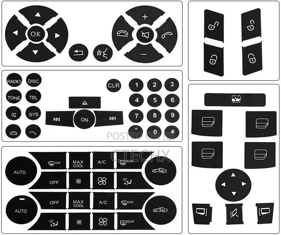 Mercedes-Benz 2007-2014 Interior Button Repair Kit