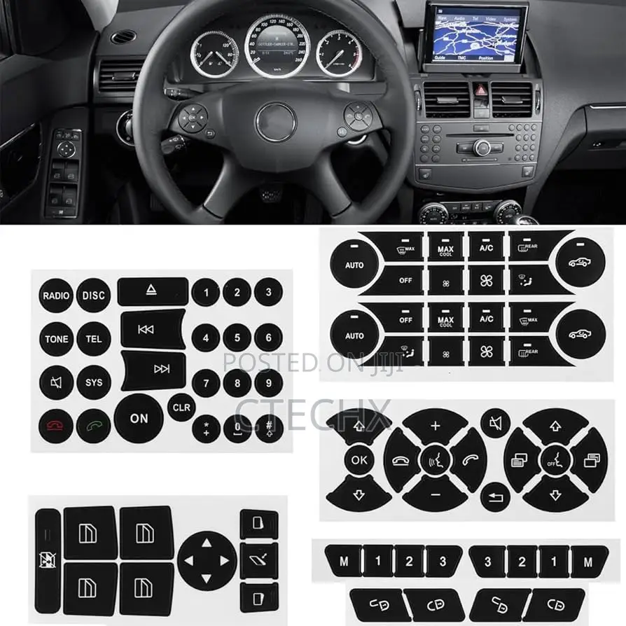 Mercedes-Benz 2007-2014 Interior Button Repair Kit