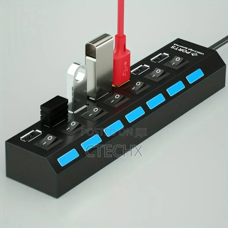 7-Port Usb Connector Universal Hub