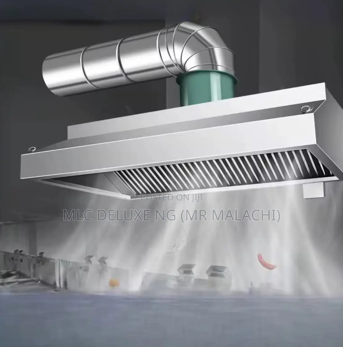 6ft Industrial Restaurant Kitchen Hood/Heat Extractor (W_fan
