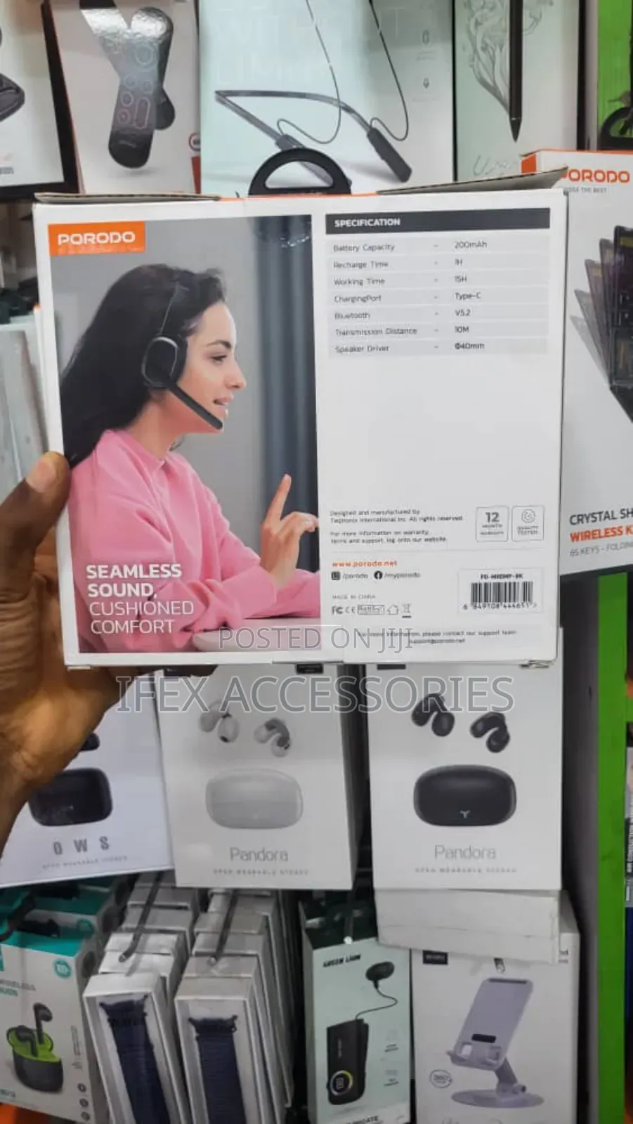 Porodo Enc Wireless Work Headphones