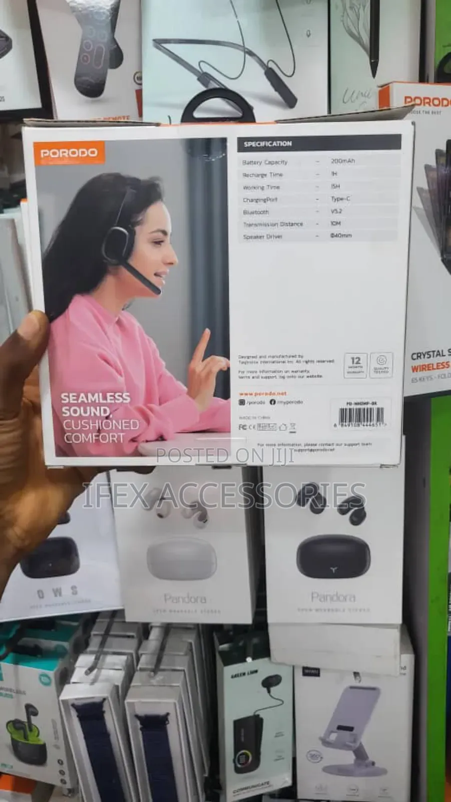 Porodo Enc Wireless Work Headphones
