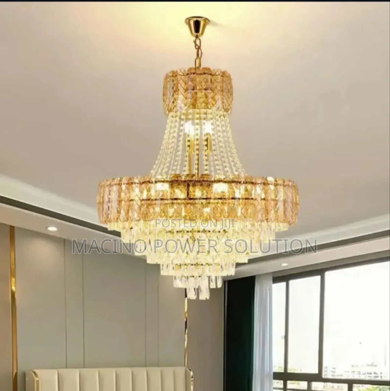Home Decor 800mm Crystal Dimmable Led Ceiling Chandelier