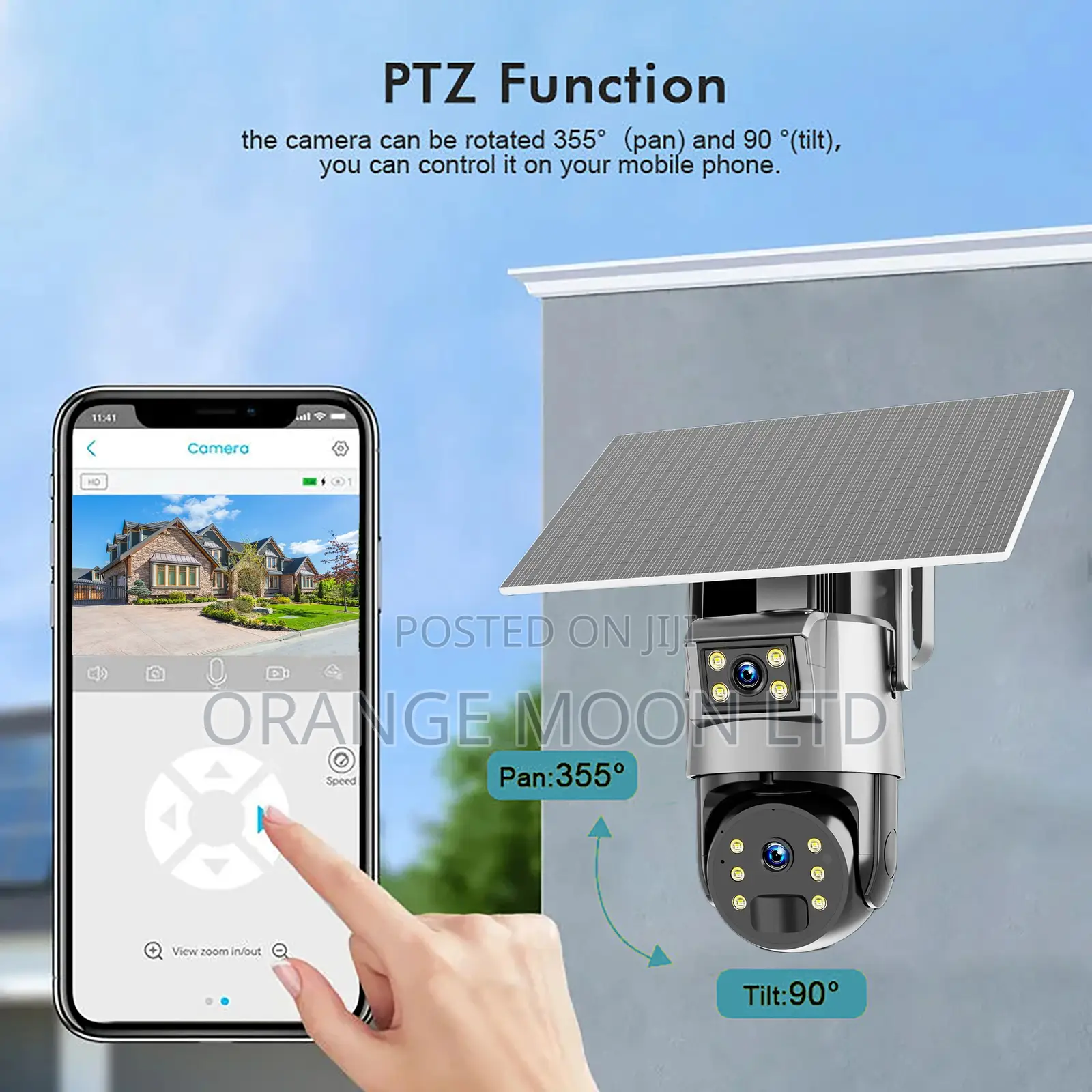 Ubox App 4mp Dual Lens Wifi 4g Sim Card Security CCTV
