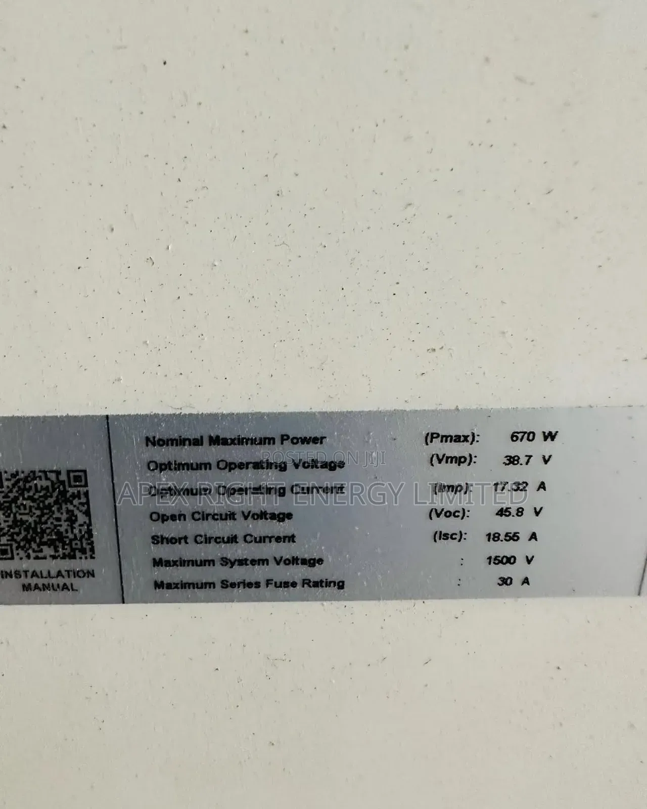 670watts Canadian Solar Panel Mono-crystalline 144 Cells
