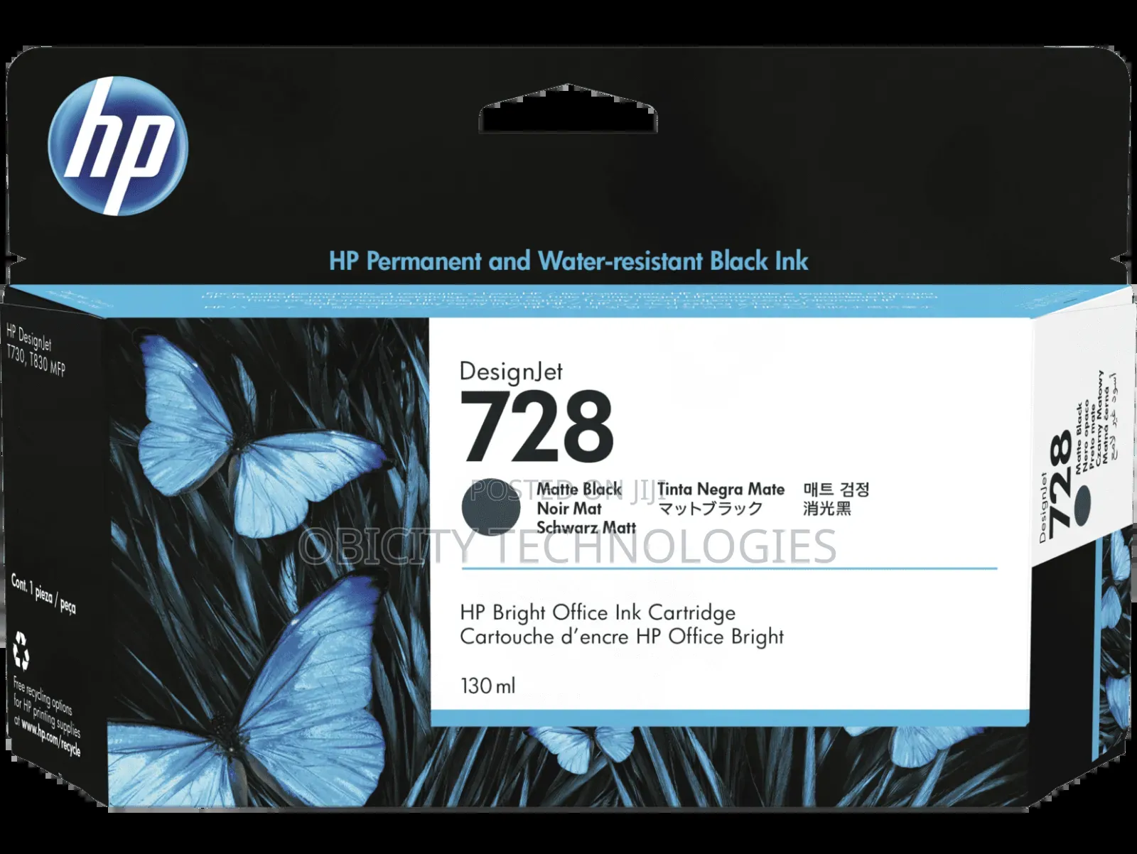 Hp 728 Black Ink Cartridge
