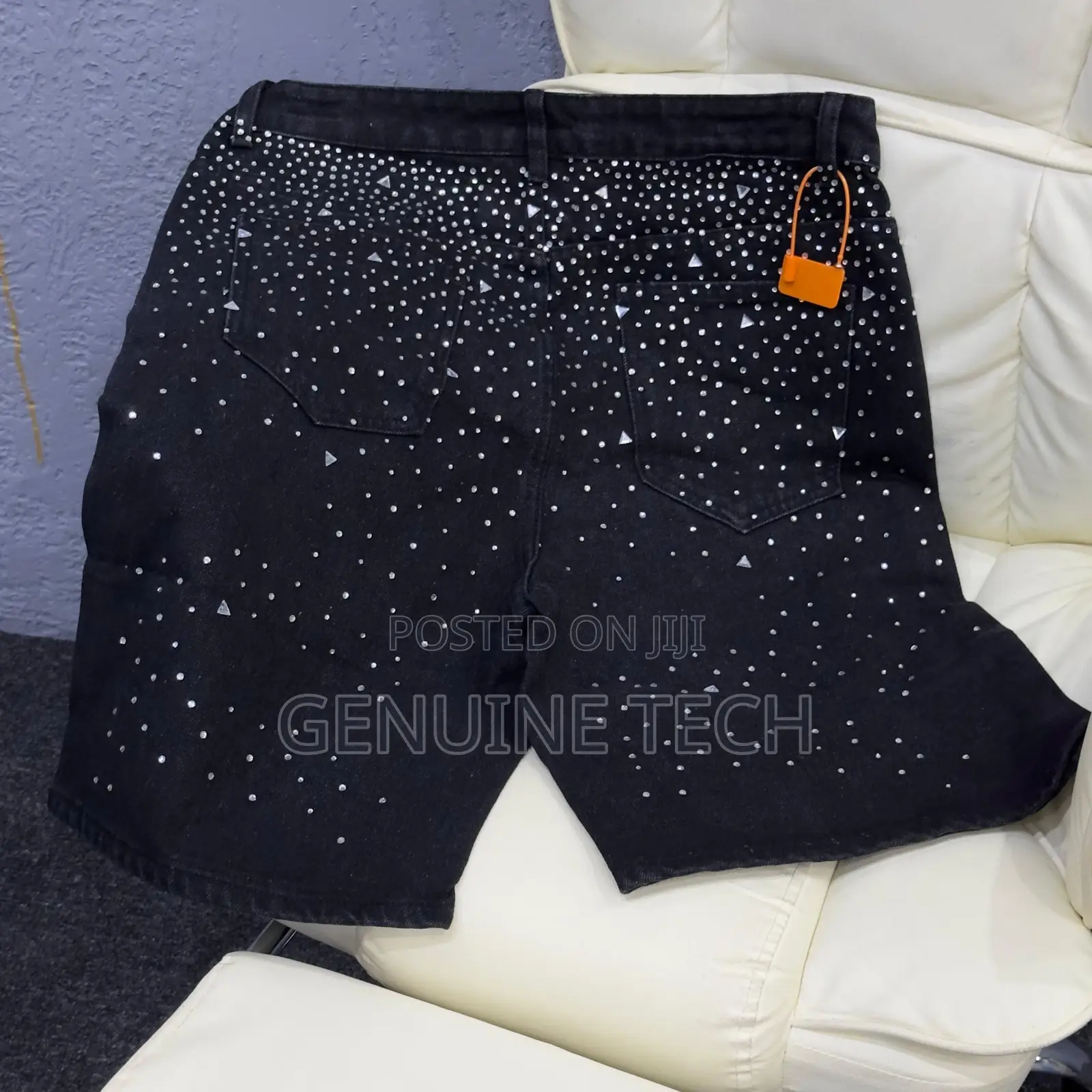 Premium Luxury Rhinestone Denim Short